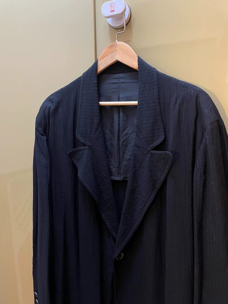 Yohji Yamamoto Yohji Yamamoto 94AW Stripe Coat- dmc Size US M / EU 48-50 / 2 - 3 Thumbnail