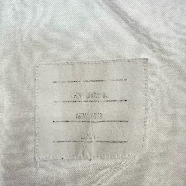 Thom Browne THOM BROWNE White Embroidered Long-Sleeve Shirt- dmc Size US S / EU 44-46 / 1 - 6 Thumbnail