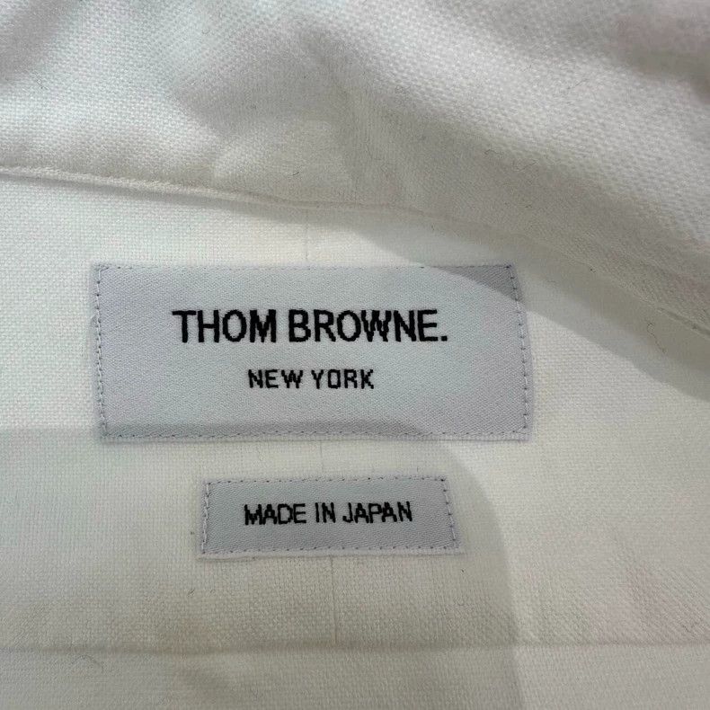 Thom Browne THOM BROWNE White Embroidered Long-Sleeve Shirt- dmc Size US S / EU 44-46 / 1 - 7 Thumbnail