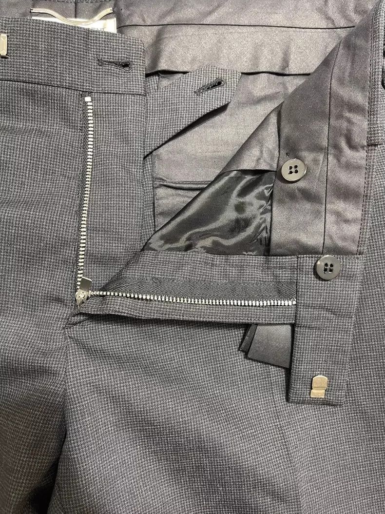 Saint Laurent Paris Saint Laurent Slim Fit Wool Dress Pants- dmc Size US 36 / EU 52 - 4 Thumbnail