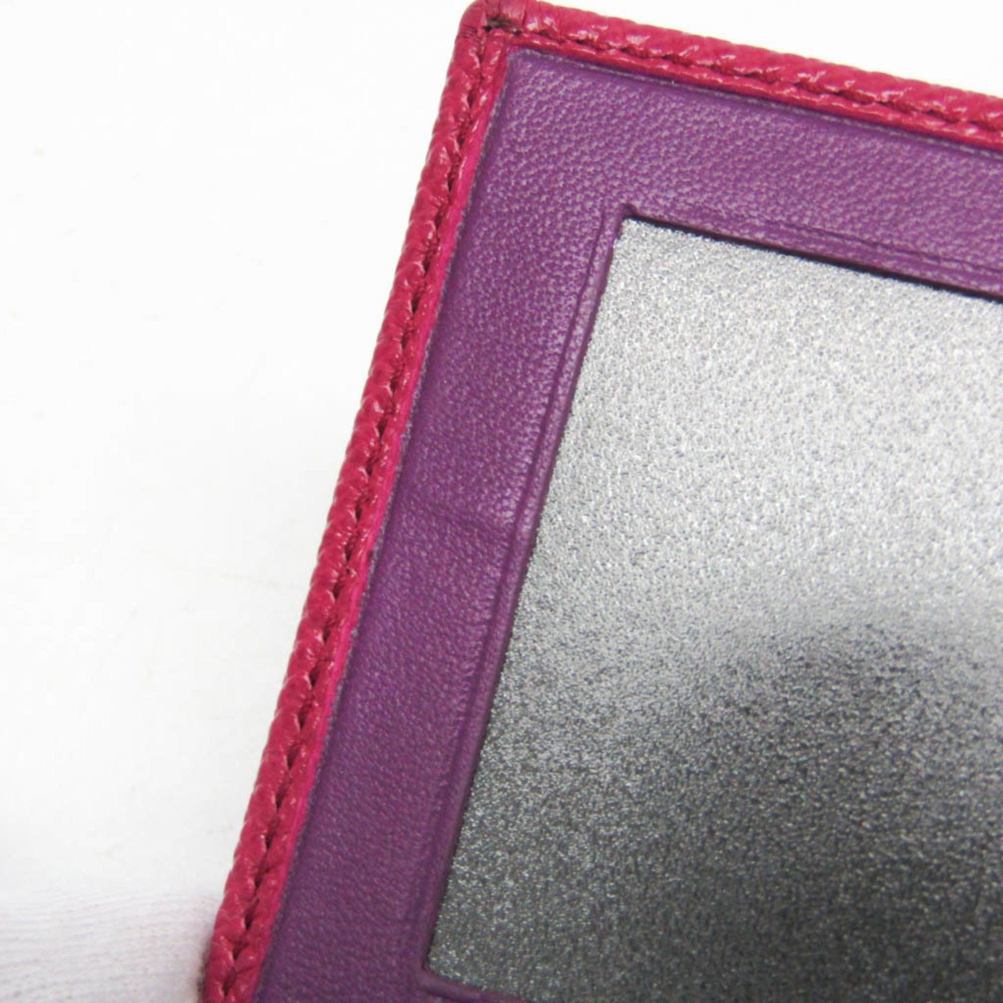 Bvlgari Bvlgari 287264 Leather Card Case Pink,Purple Size ONE SIZE - 9 Thumbnail