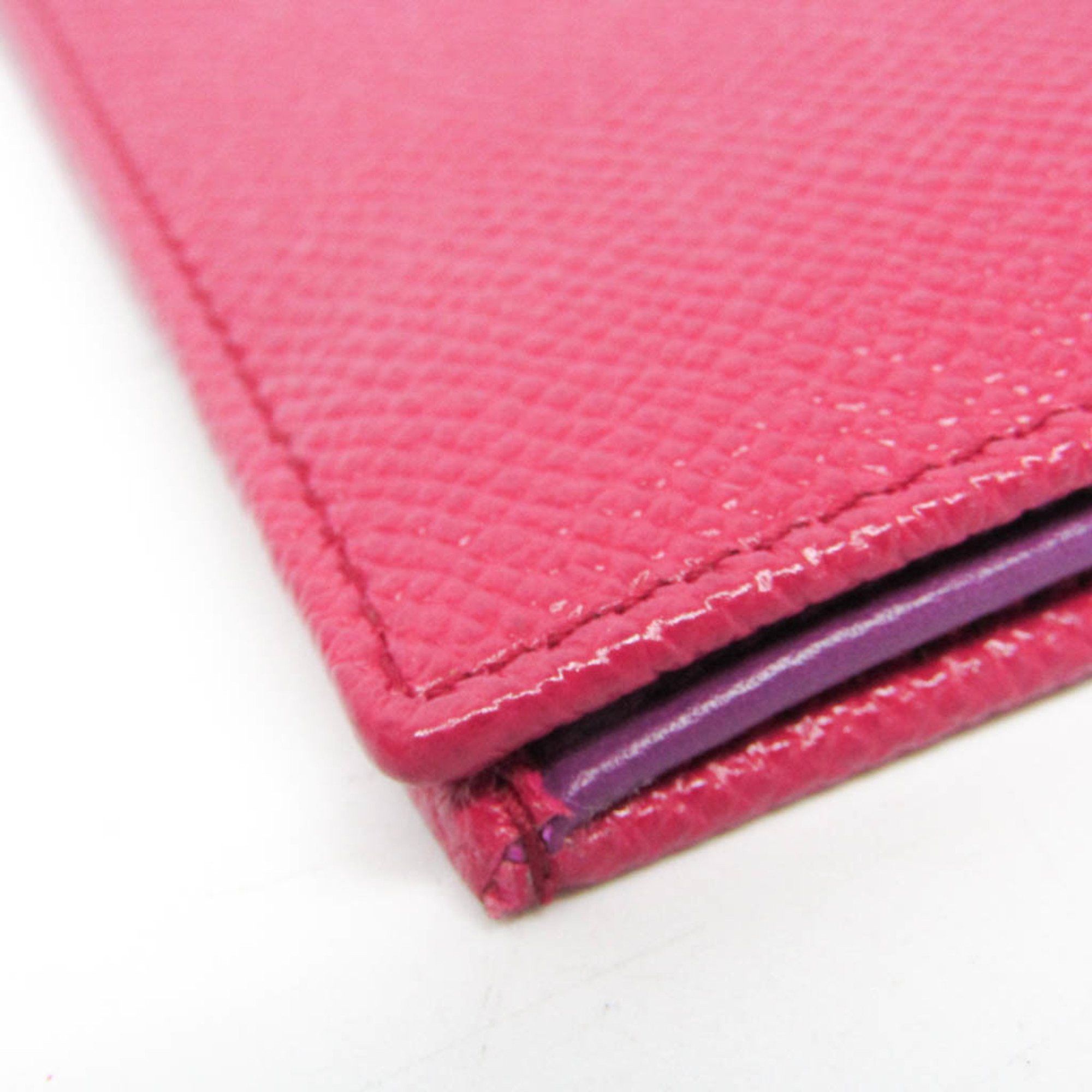 Bvlgari Bvlgari 287264 Leather Card Case Pink,Purple Size ONE SIZE - 7 Thumbnail