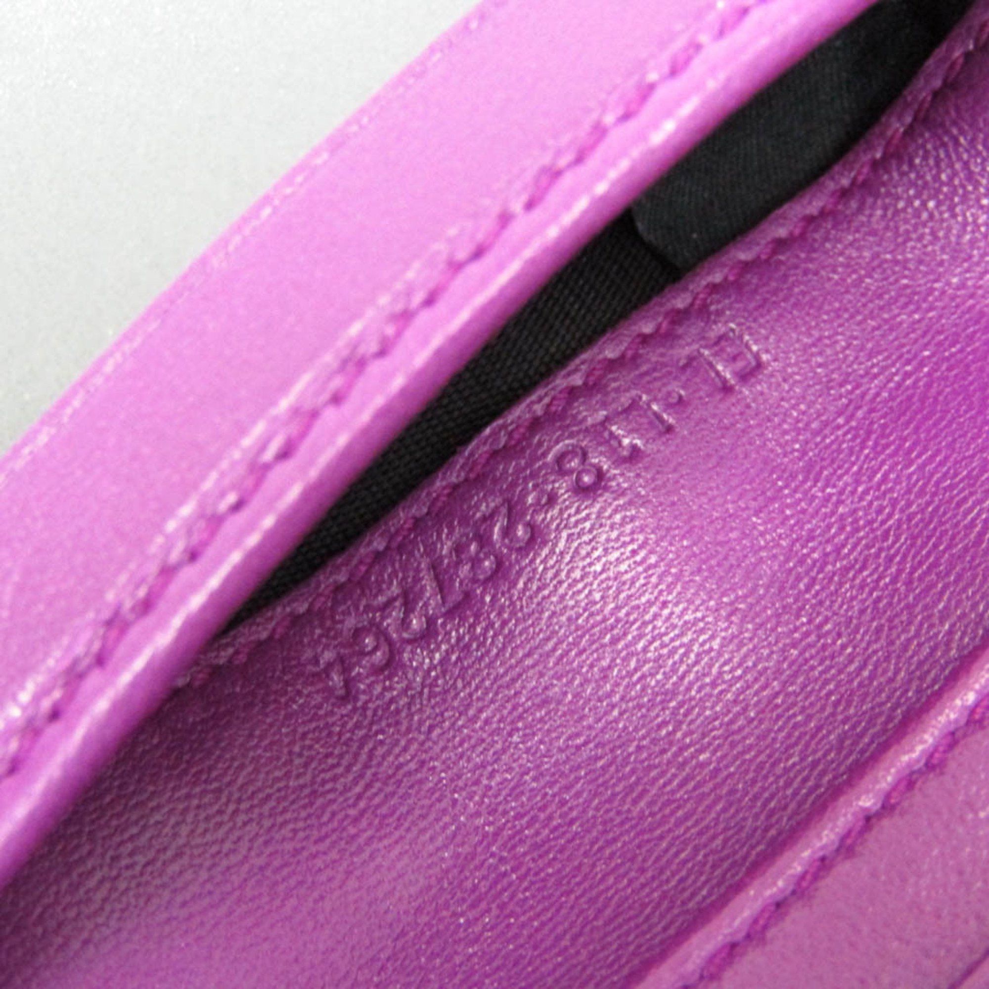 Bvlgari Bvlgari 287264 Leather Card Case Pink,Purple Size ONE SIZE - 11 Thumbnail