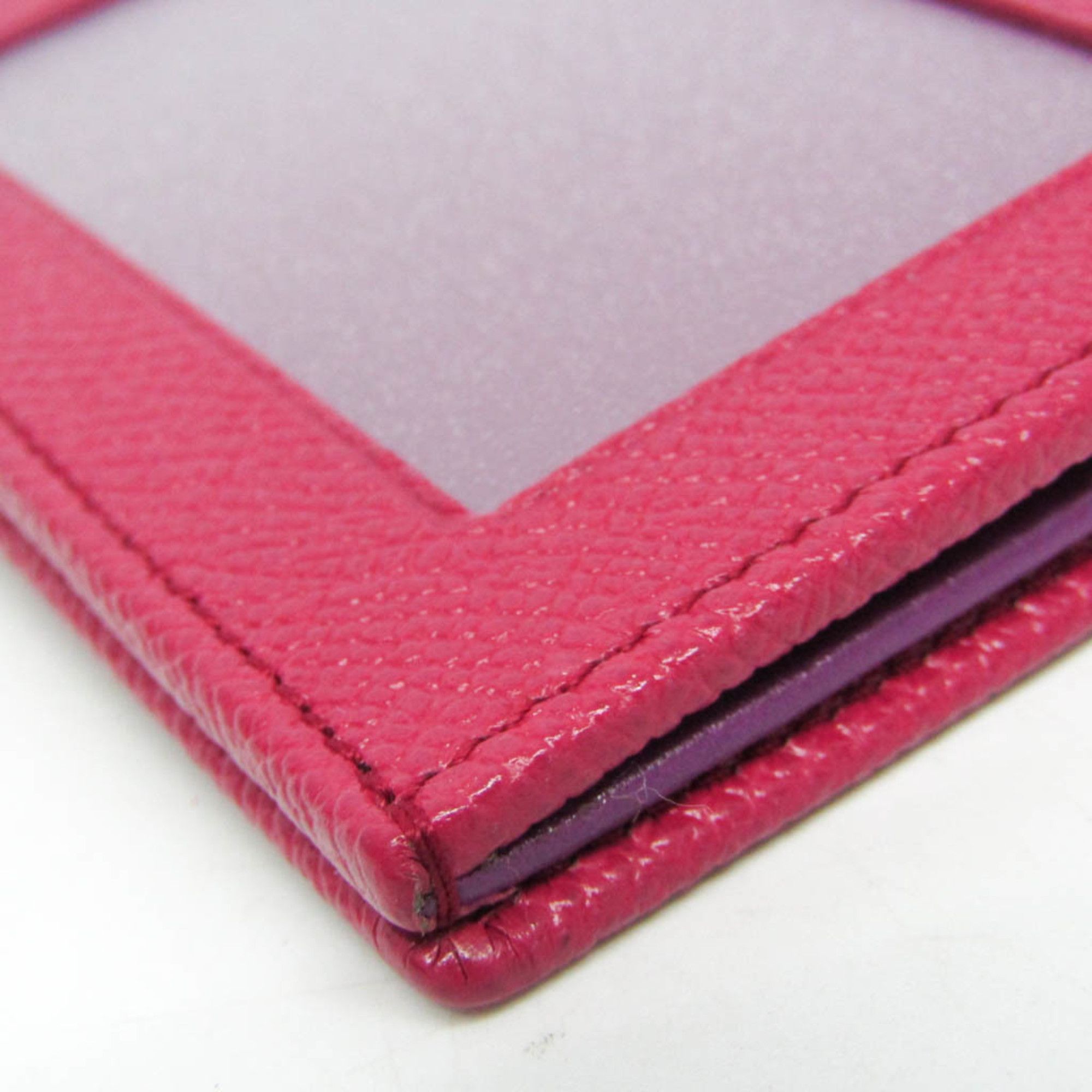Bvlgari Bvlgari 287264 Leather Card Case Pink,Purple Size ONE SIZE - 6 Thumbnail