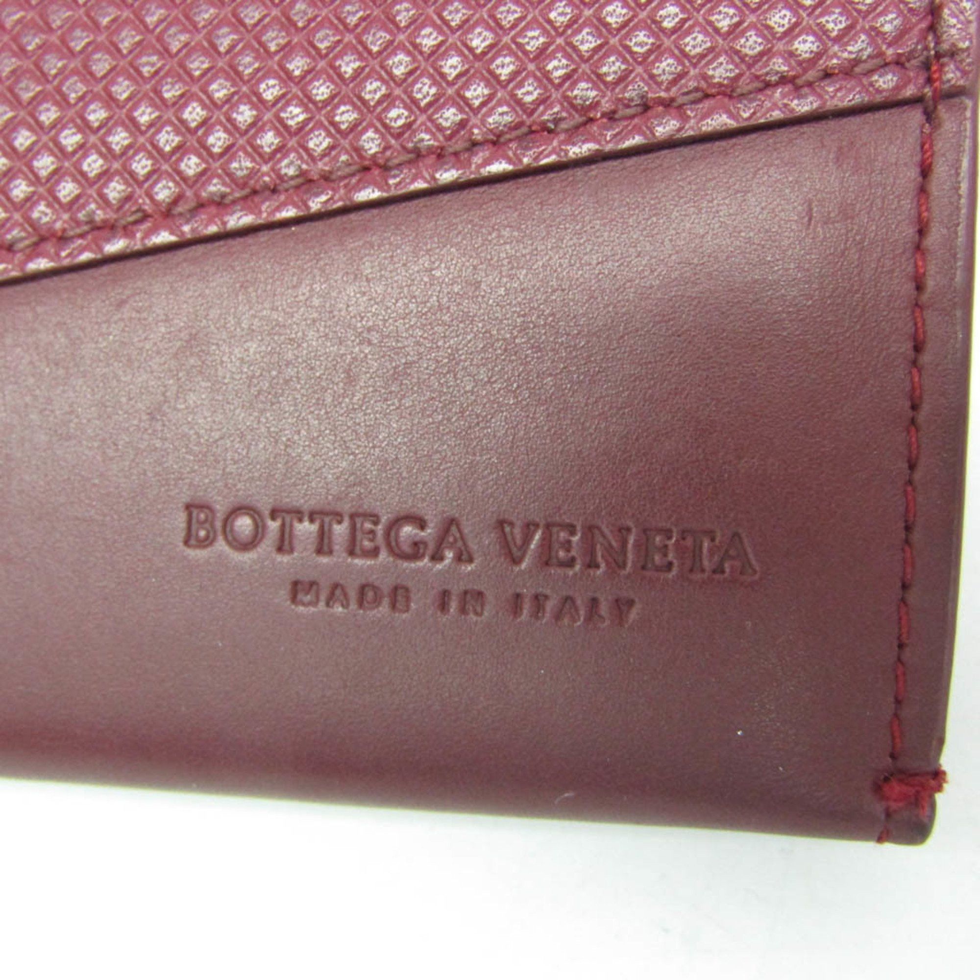 Bottega Veneta Bottega Veneta Marco Polo Men,Women Leather Bill Wallet (bi-fold) Bordeaux Size ONE SIZE - 10 Thumbnail