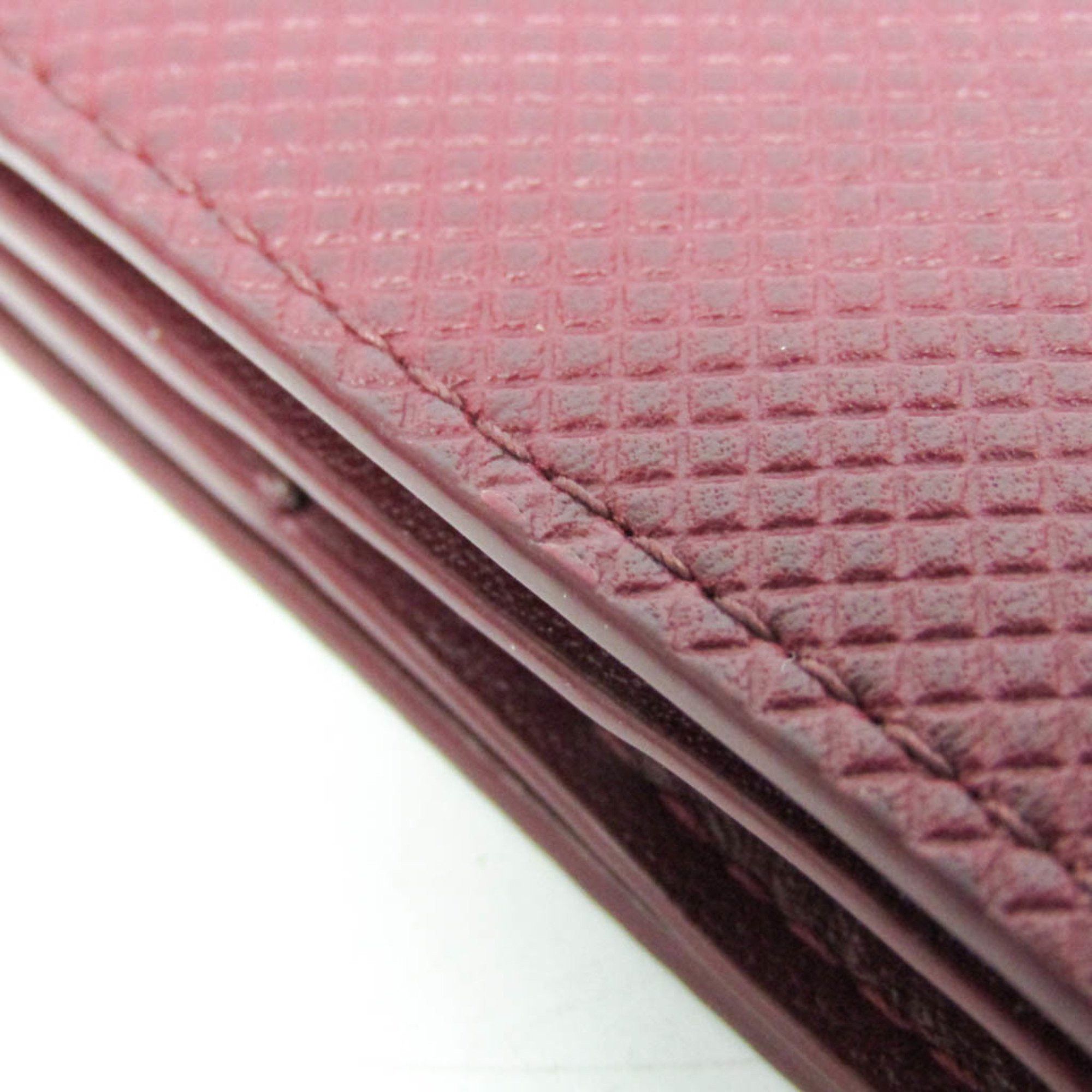 Bottega Veneta Bottega Veneta Marco Polo Men,Women Leather Bill Wallet (bi-fold) Bordeaux Size ONE SIZE - 8 Thumbnail