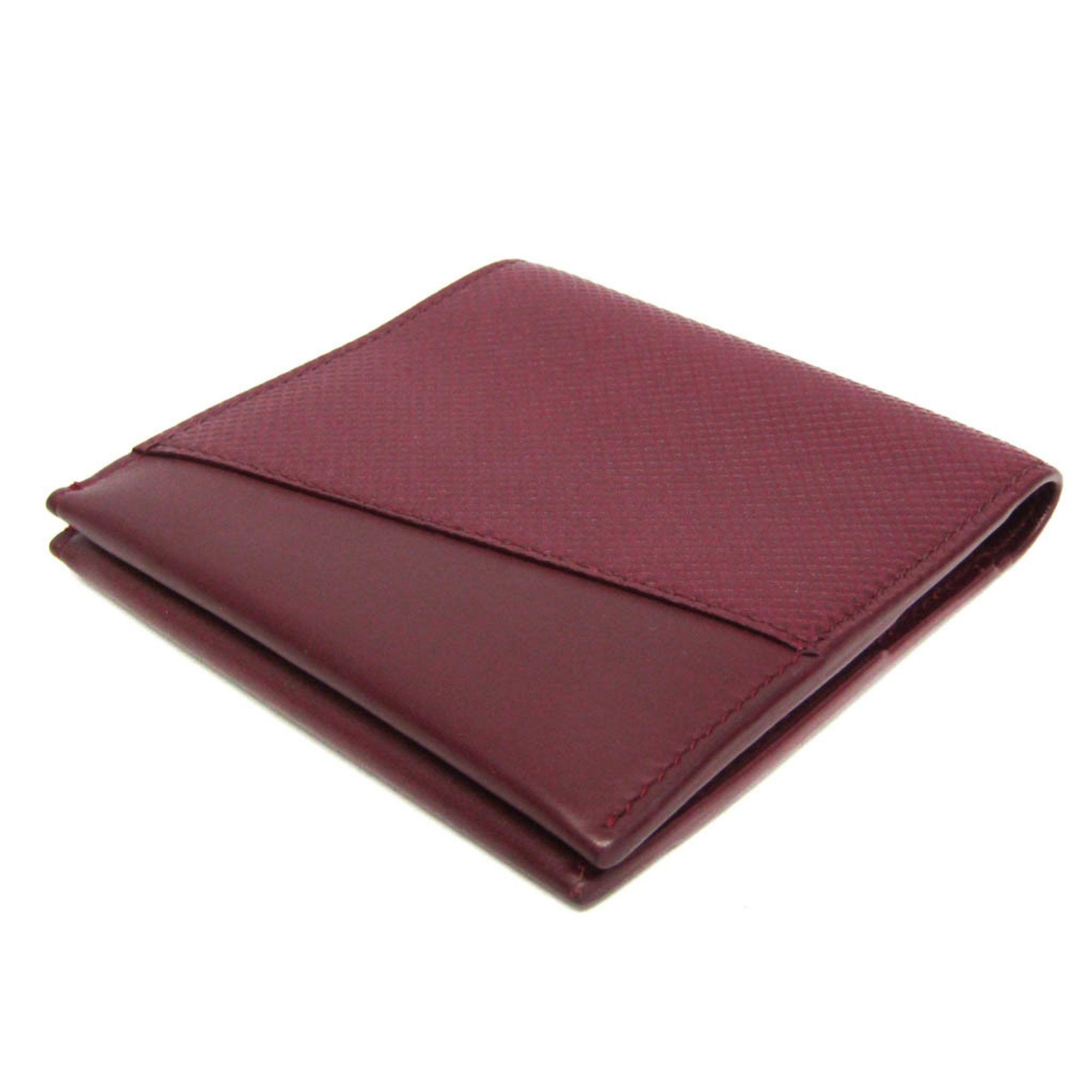 Bottega Veneta Bottega Veneta Marco Polo Men,Women Leather Bill Wallet (bi-fold) Bordeaux Size ONE SIZE - 2 Thumbnail