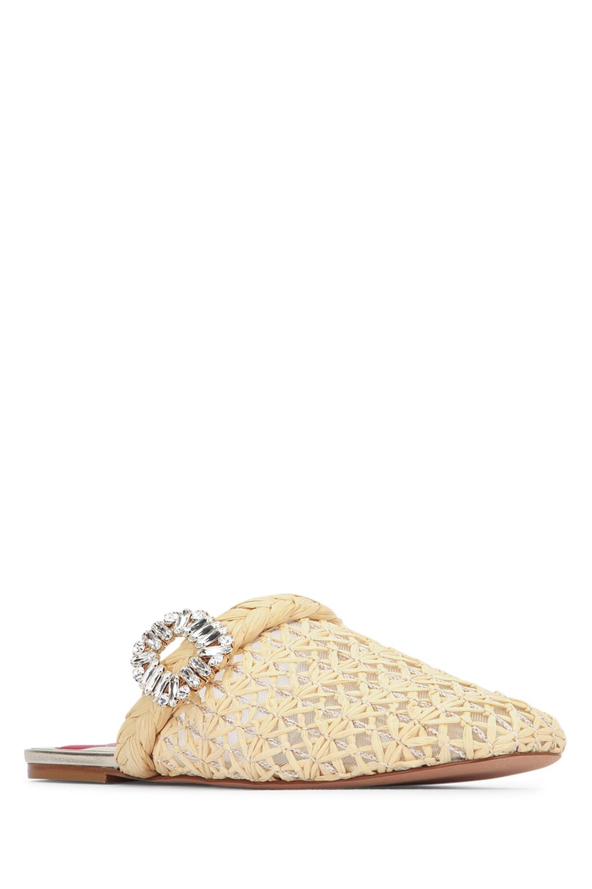 Roger Vivier Bab Viv Strass Buc Raffia Sling Size US 9 / IT 39 - 2 Thumbnail