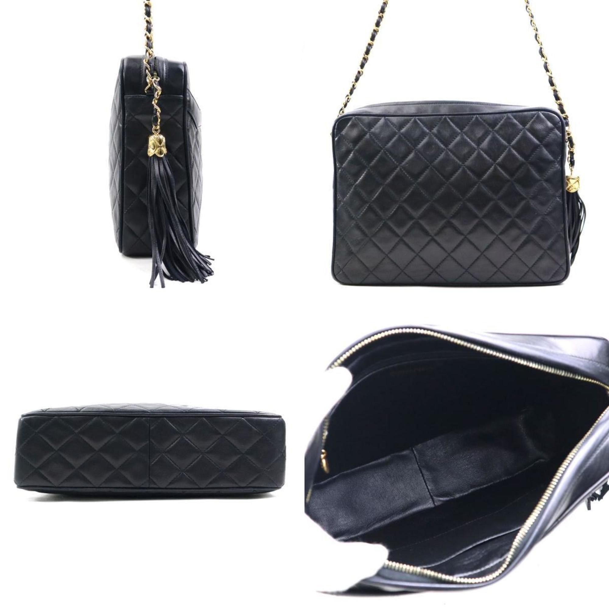 Chanel CHANEL Matelasse Shoulder Bag in Black and Gold, Women's, e60812a Size ONE SIZE - 2 Thumbnail