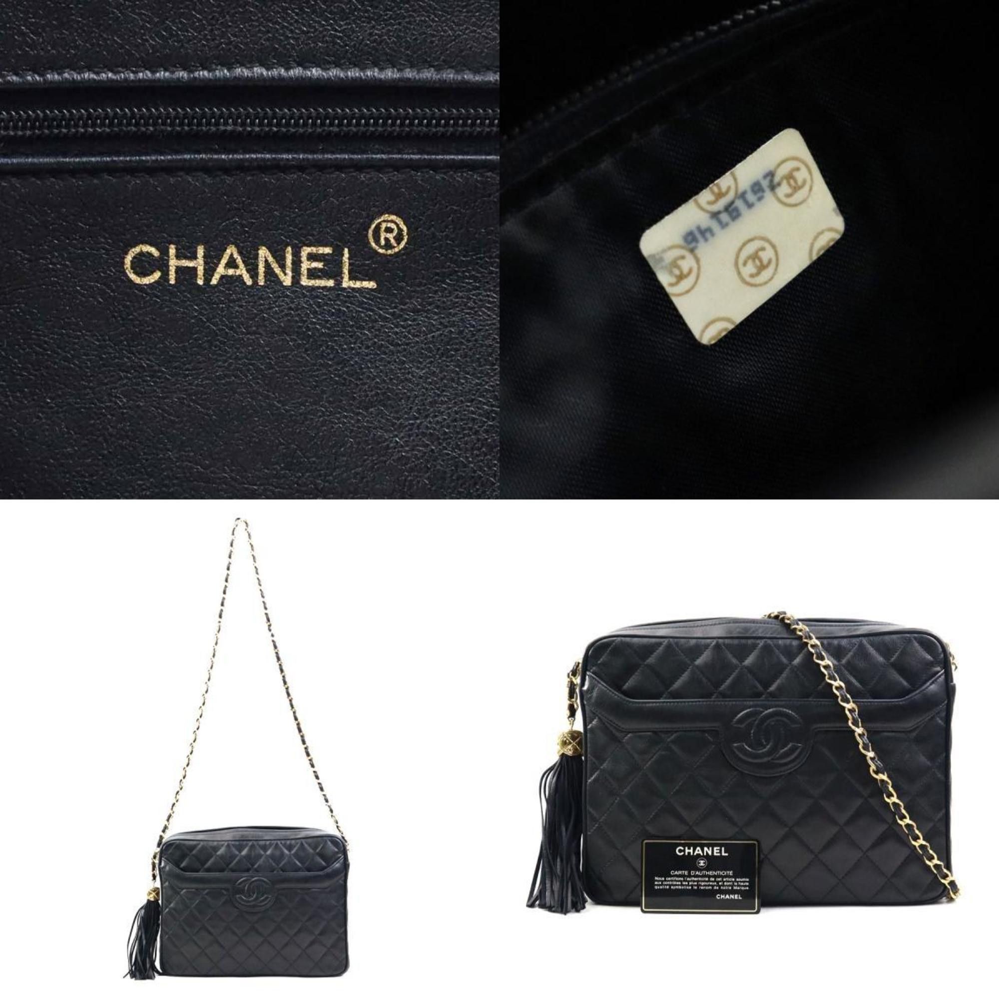 Chanel CHANEL Matelasse Shoulder Bag in Black and Gold, Women's, e60812a Size ONE SIZE - 5 Thumbnail