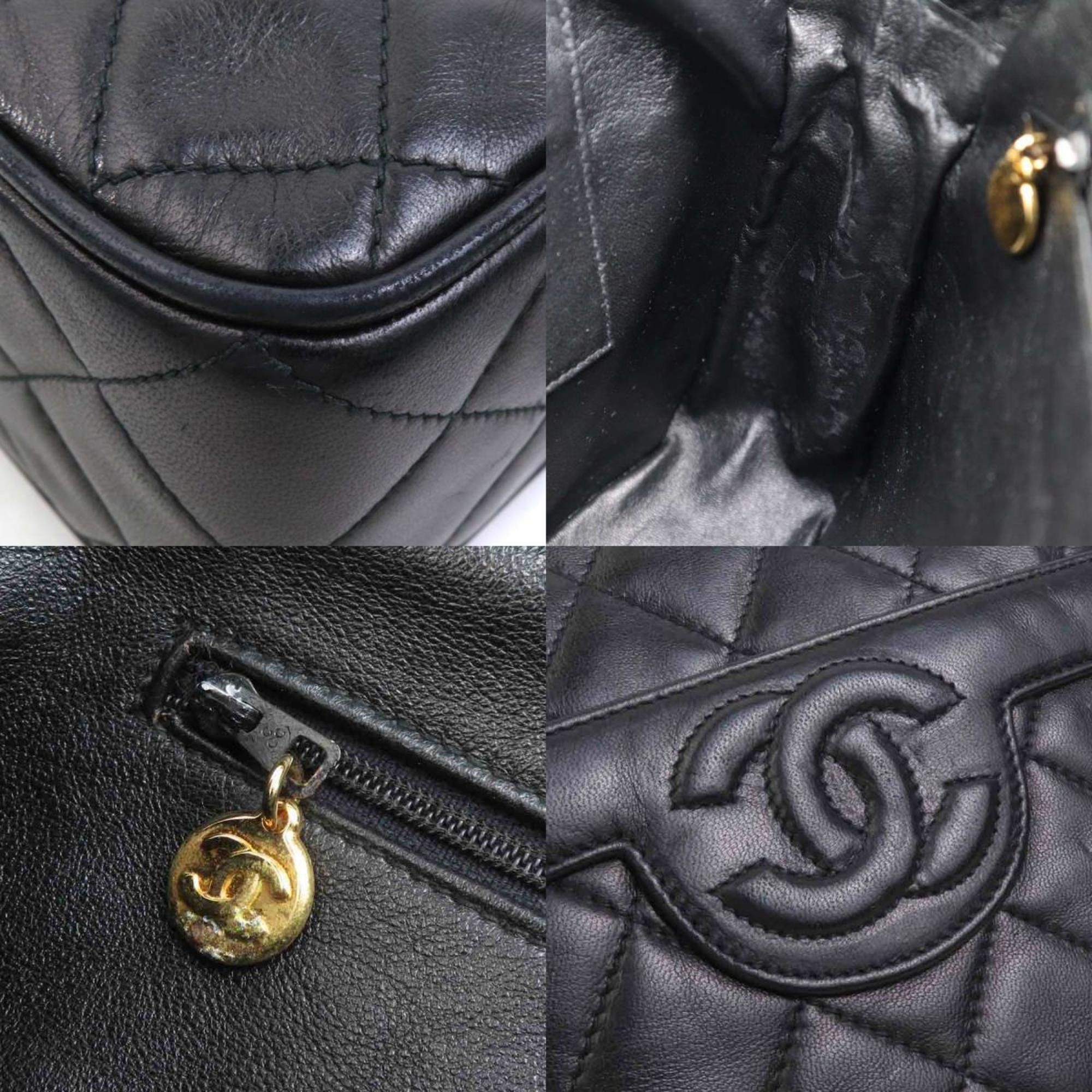 Chanel CHANEL Matelasse Shoulder Bag in Black and Gold, Women's, e60812a Size ONE SIZE - 3 Thumbnail