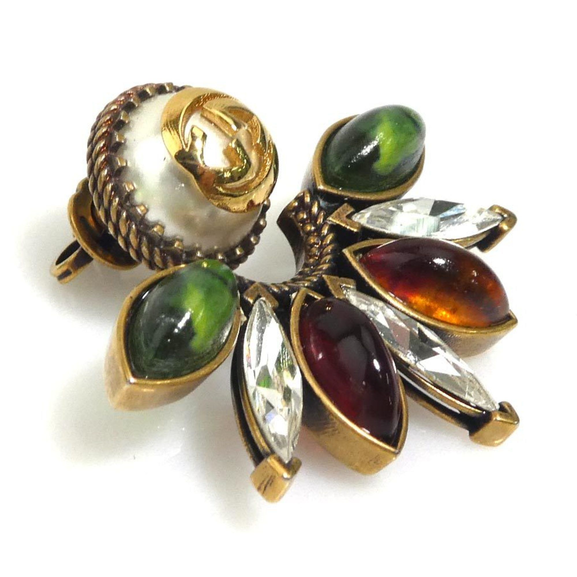 Gucci Gucci single earrings in multicolored metal for men and women, h31471g Size ONE SIZE - 2 Thumbnail
