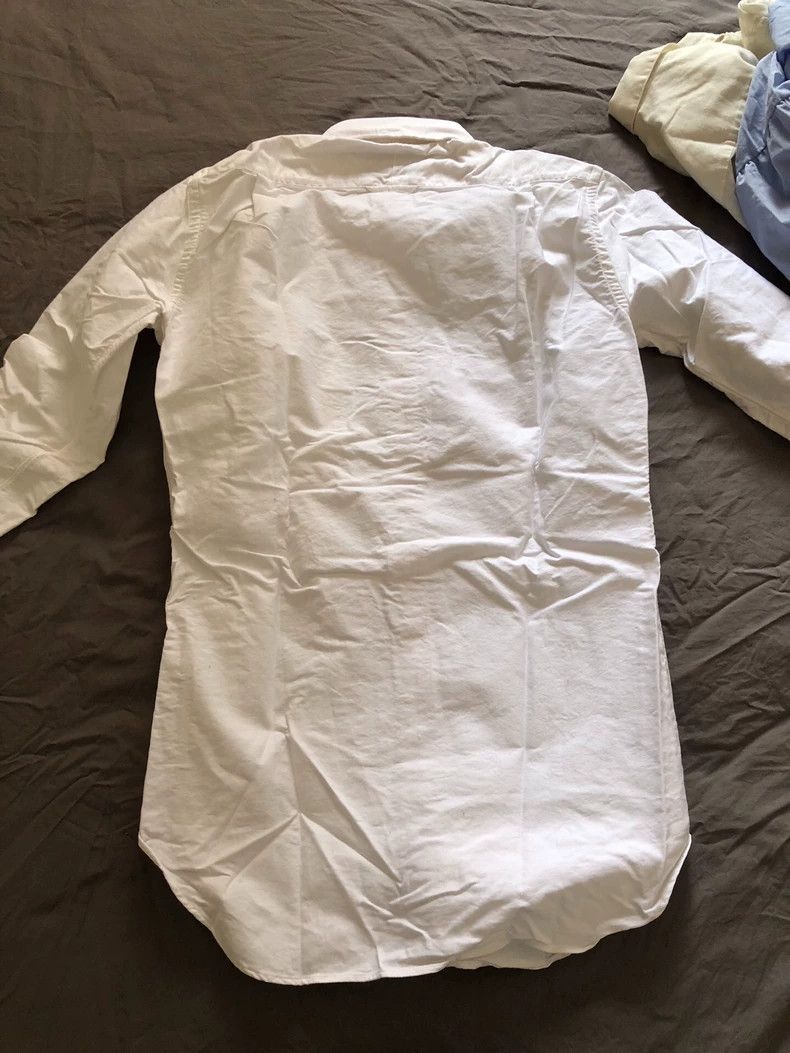 Thom Browne Thom Browne White Button-Up Shirt- dmc Size US XS / EU 42 / 0 - 4 Thumbnail