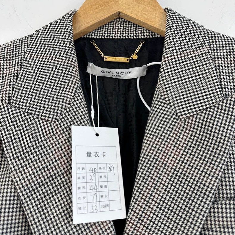Givenchy Givenchy Houndstooth Double-Breasted Blazer- dmc Size US L / EU 52-54 / 3 - 3 Thumbnail