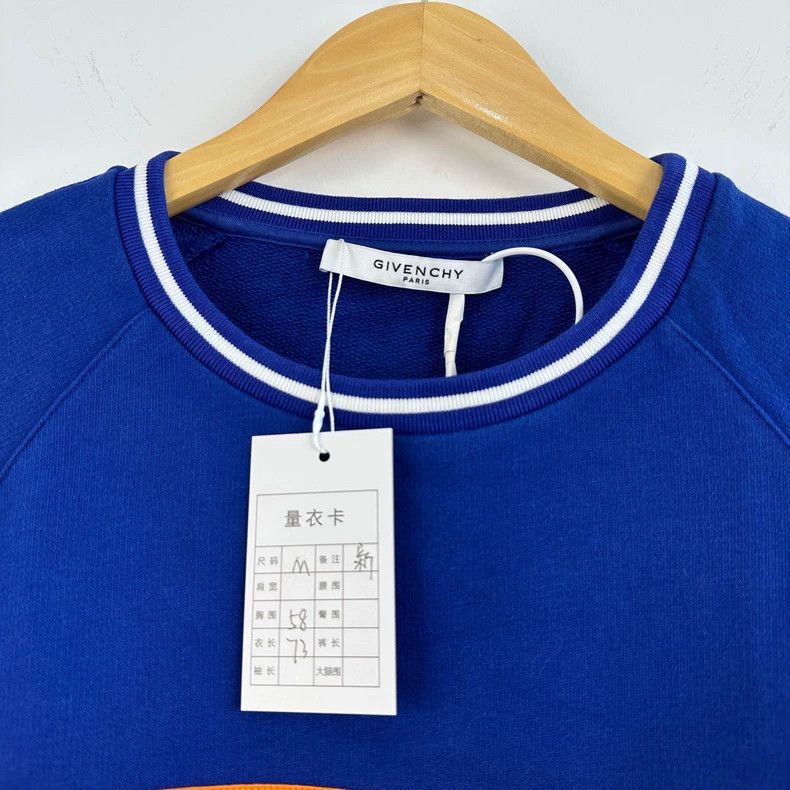 Givenchy Givenchy Blue Embroidered Logo Sweatshirt- dmc Size US M / EU 48-50 / 2 - 3 Thumbnail
