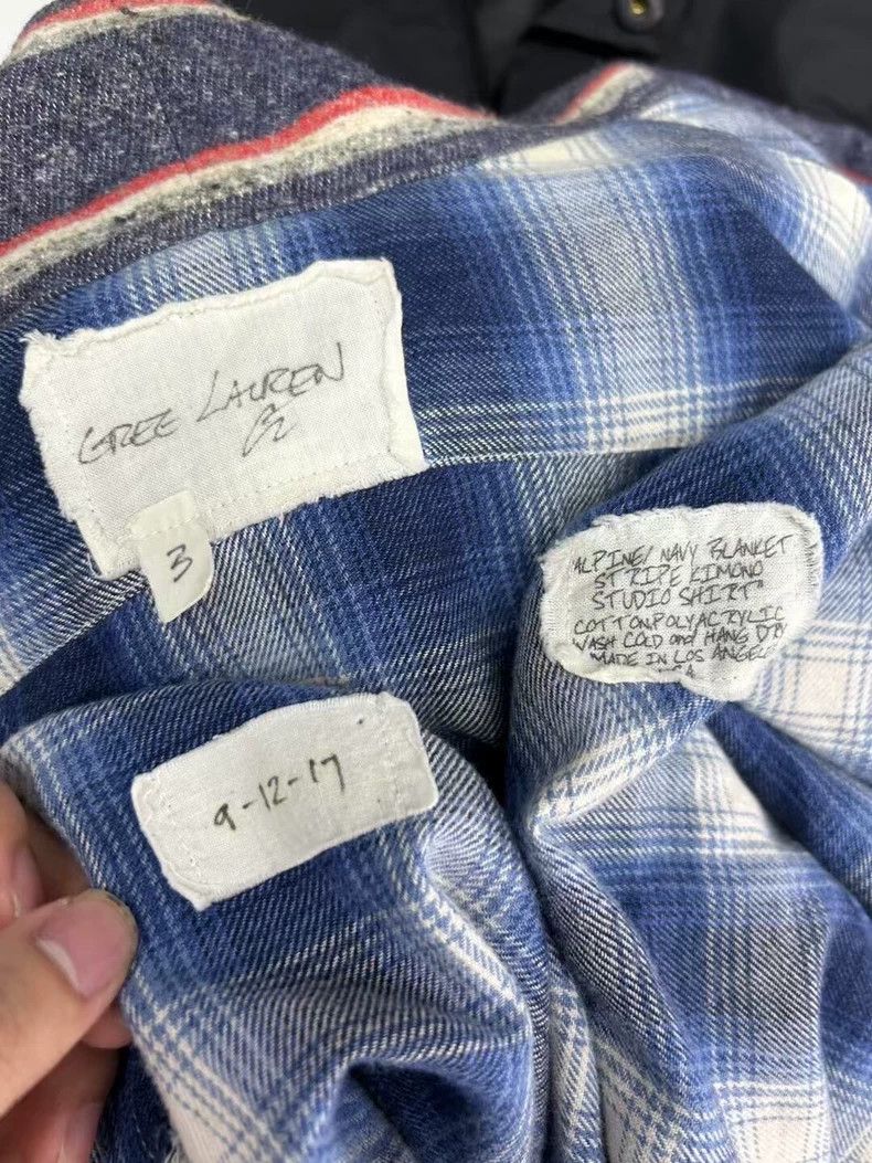 Greg Lauren Greg Lauren Blue Plaid Robe Coat- dmc Size US M / EU 48-50 / 2 - 4 Thumbnail