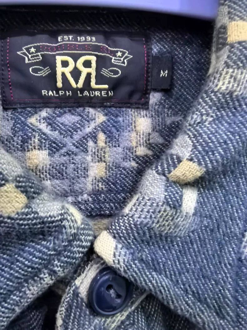 RRL Ralph Lauren RRL Southwestern Pattern Denim Shirt- dmc Size US M / EU 48-50 / 2 - 3 Thumbnail