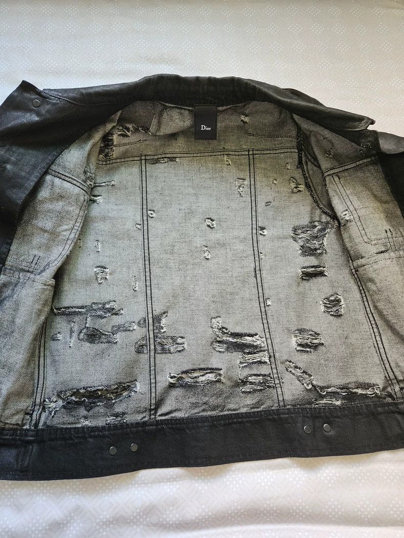 Hedi Slimane Dior Homme Distressed Denim Jacket- dmc Size US S / EU 44-46 / 1 - 7 Thumbnail