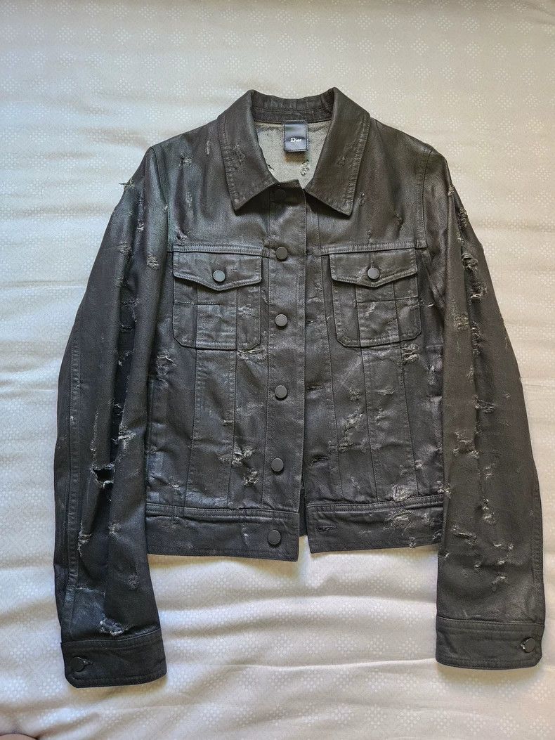 Hedi Slimane Dior Homme Distressed Denim Jacket- dmc Size US S / EU 44-46 / 1 - 3 Thumbnail