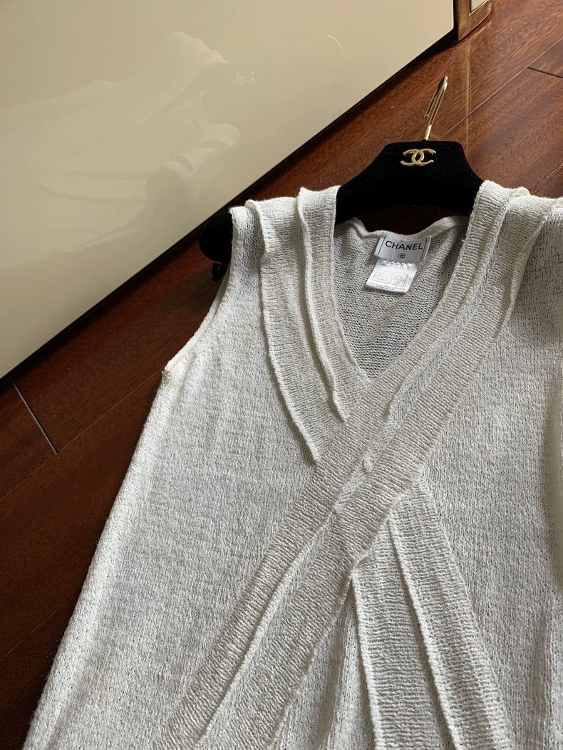 Chanel Chanel Vintage Sleeveless Knit Top- dmc Size US M / EU 48-50 / 2 - 2 Thumbnail