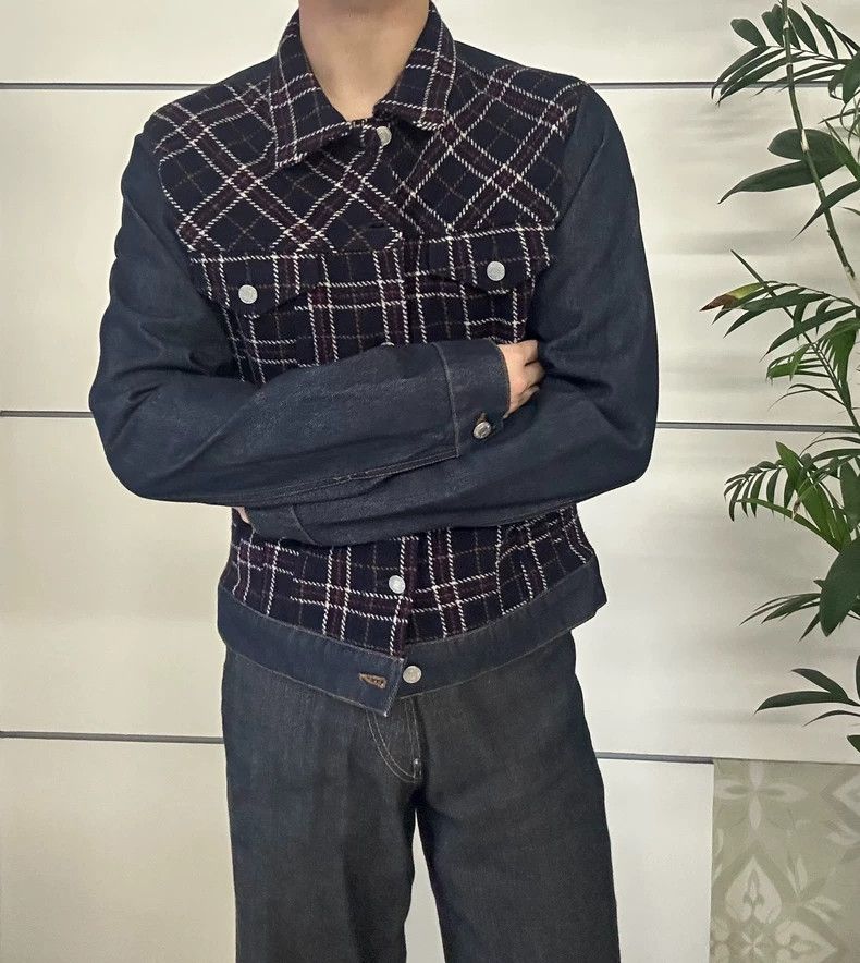 Dries Van Noten Dries Van Noten Plaid Denim Jacket- dmc Size US M / EU 48-50 / 2 - 5 Thumbnail