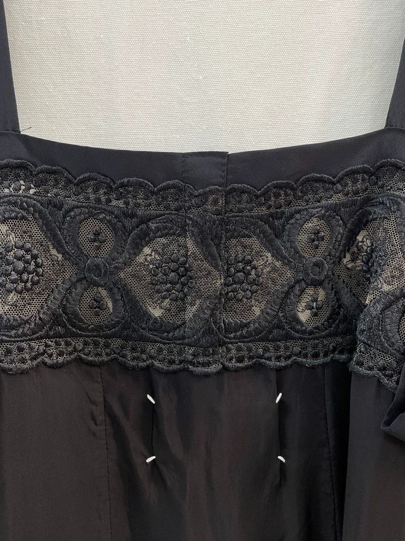 Maison Margiela Maison Margiela Black Lace Panel Long Dress- dmc Size US 38 / EU 54 - 4 Thumbnail