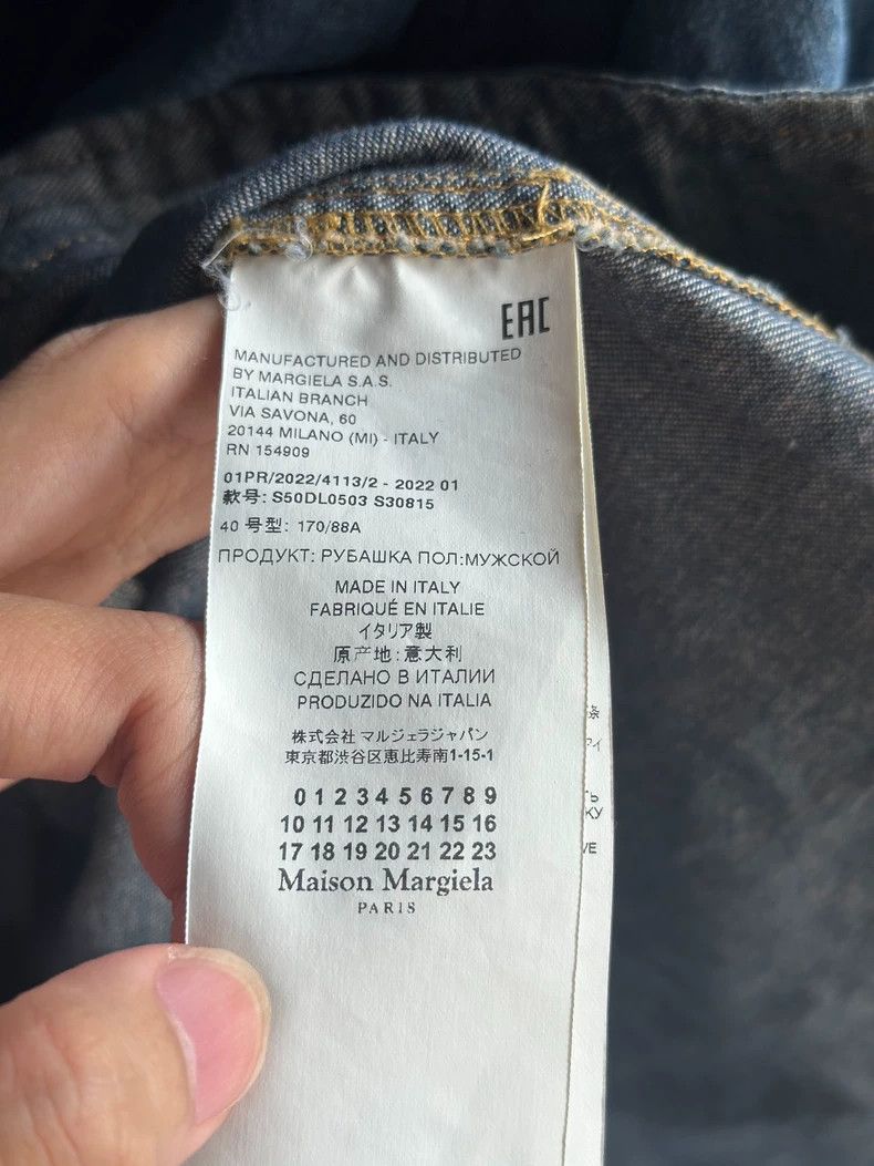 Maison Margiela Maison Margiela Denim Patchwork Button Shirt- dmc Size US M / EU 48-50 / 2 - 5 Thumbnail