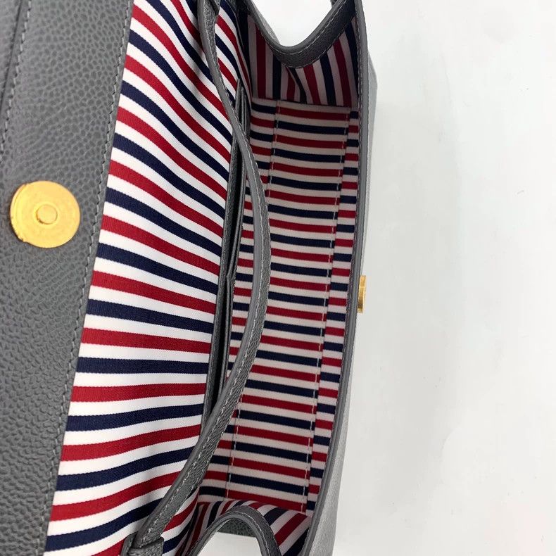Thom Browne THOM BROWNE Gray Stripe Crossbody Clutch- dmc Size ONE SIZE - 5 Thumbnail
