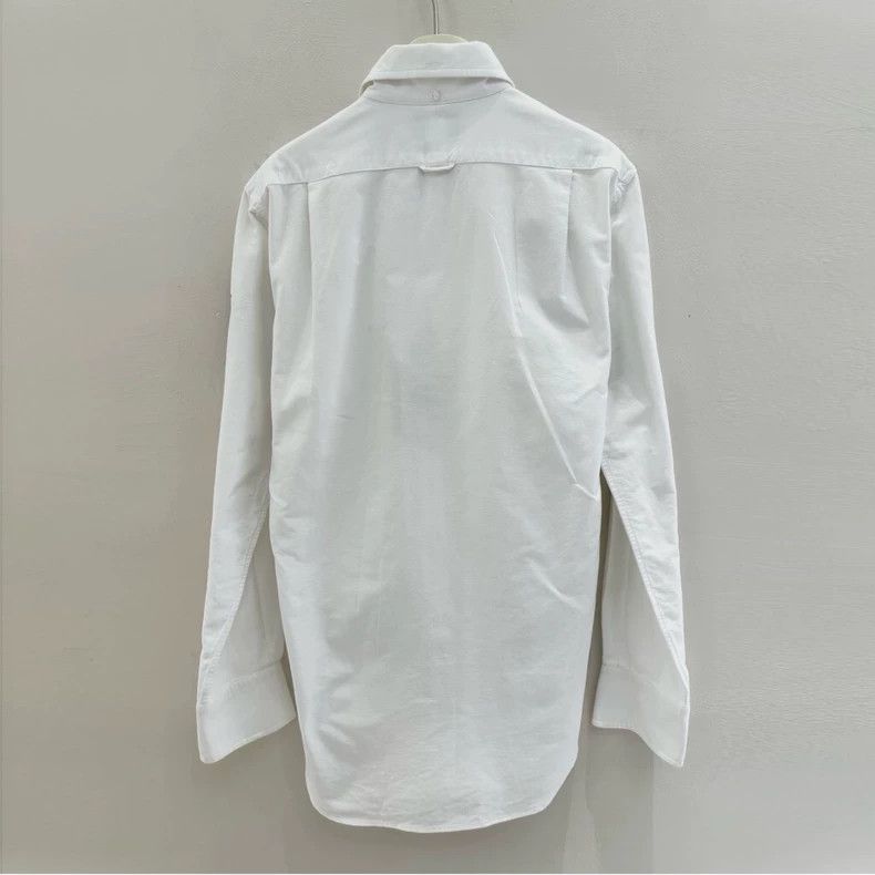 Thom Browne Thom Browne White Embroidered Long Sleeve Shirt- dmc Size US S / EU 44-46 / 1 - 2 Thumbnail