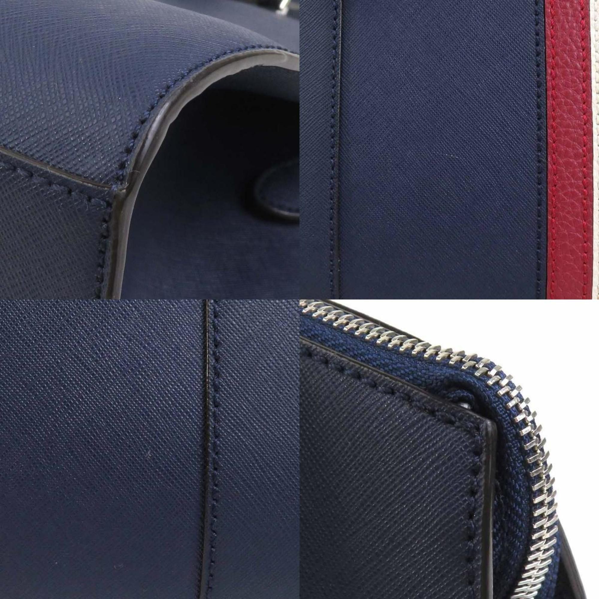 Bally Bally Shoulder Bag, Leather, Navy, Women's, 56284g Size ONE SIZE - 3 Thumbnail