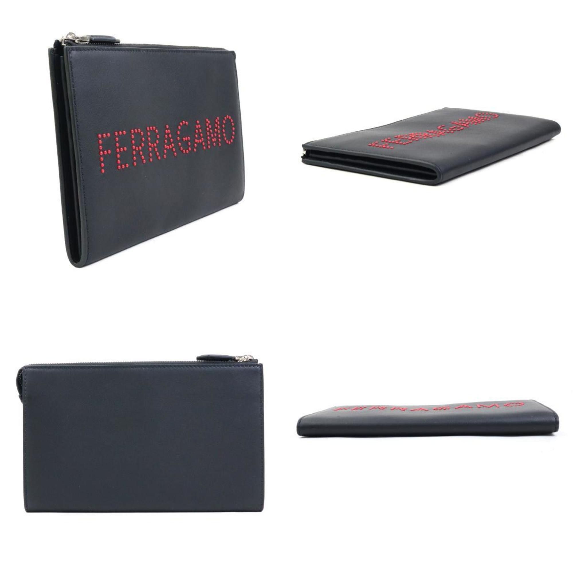 Salvatore Ferragamo Salvatore Ferragamo clutch bag in black leather for men and women, 56301a Size ONE SIZE - 2 Thumbnail