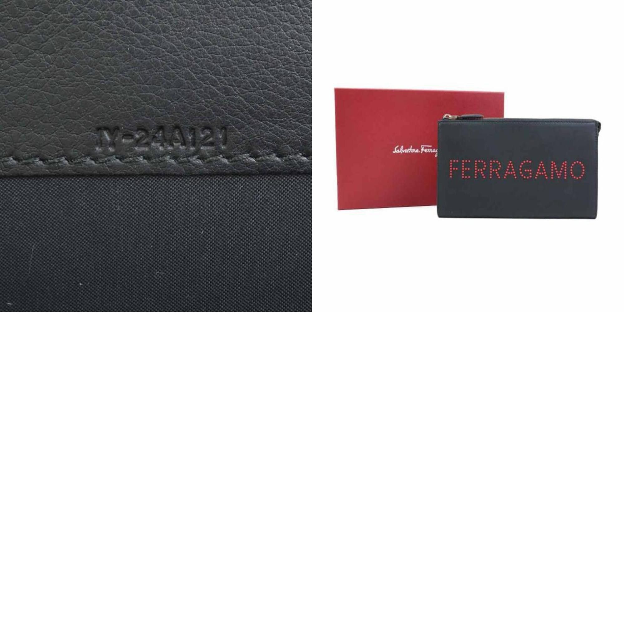 Salvatore Ferragamo Salvatore Ferragamo clutch bag in black leather for men and women, 56301a Size ONE SIZE - 5 Thumbnail
