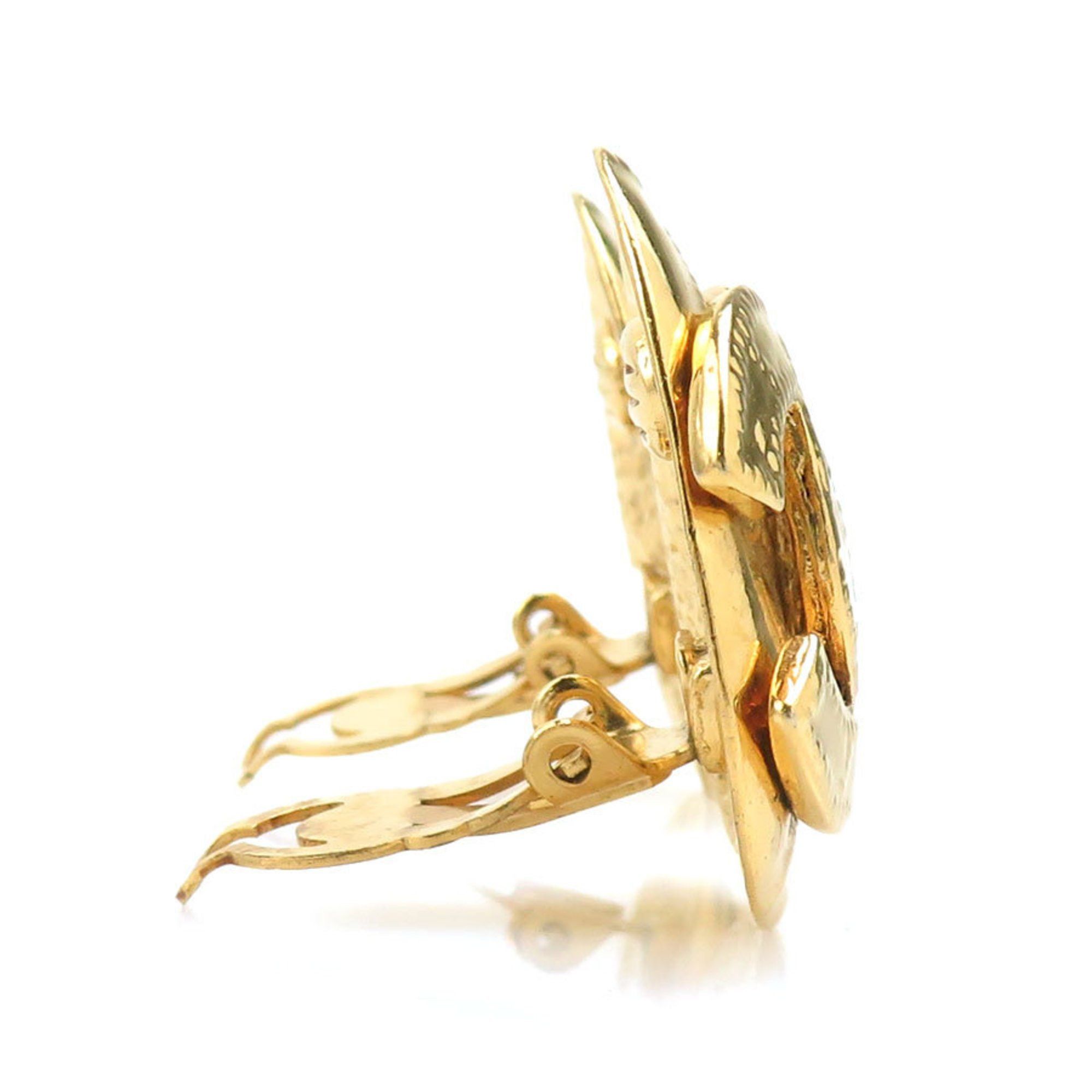 Chanel CHANEL Coco Mark Metal Gold Earrings for Women e60820k Size ONE SIZE - 2 Thumbnail