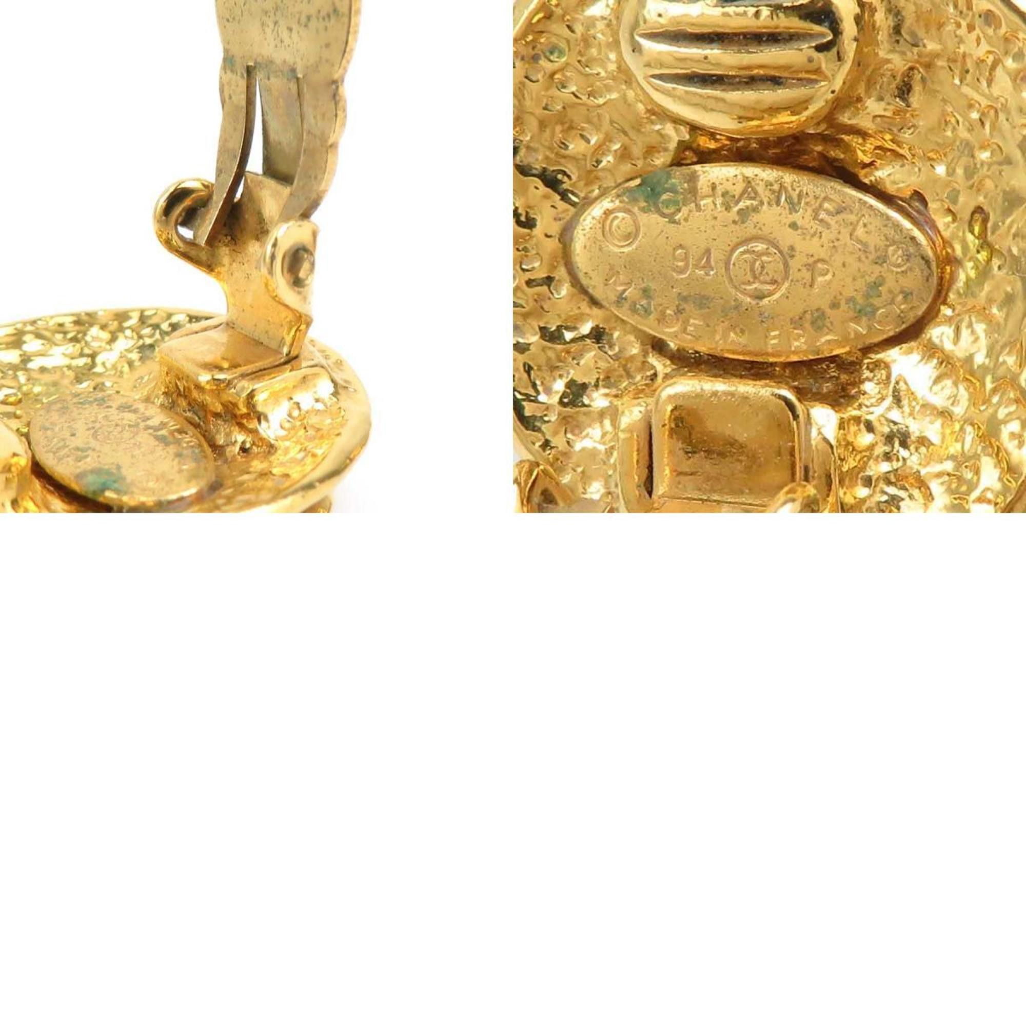 Chanel CHANEL Coco Mark Metal Gold Earrings for Women e60822g Size ONE SIZE - 5 Thumbnail