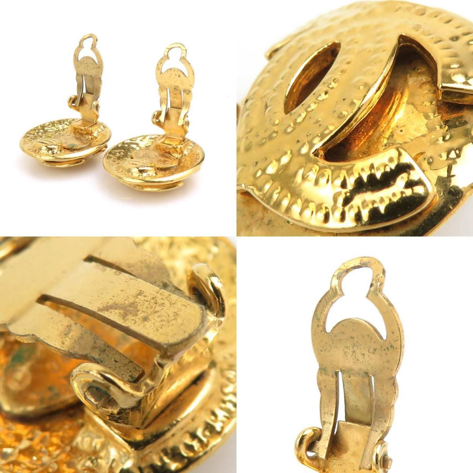 Chanel CHANEL Coco Mark Metal Gold Earrings for Women e60822g Size ONE SIZE - 4 Thumbnail