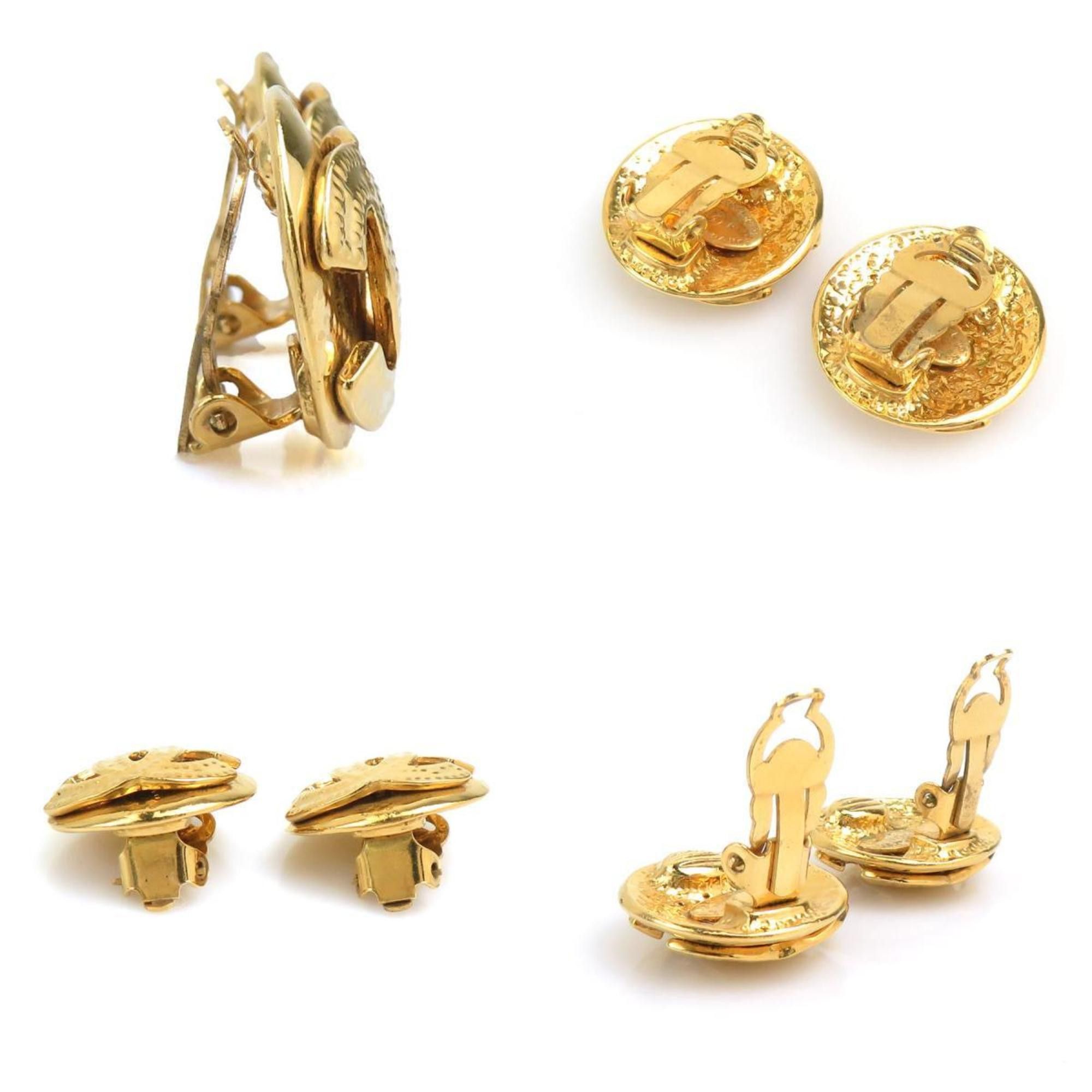 Chanel CHANEL Coco Mark Metal Gold Earrings for Women e60822g Size ONE SIZE - 3 Thumbnail