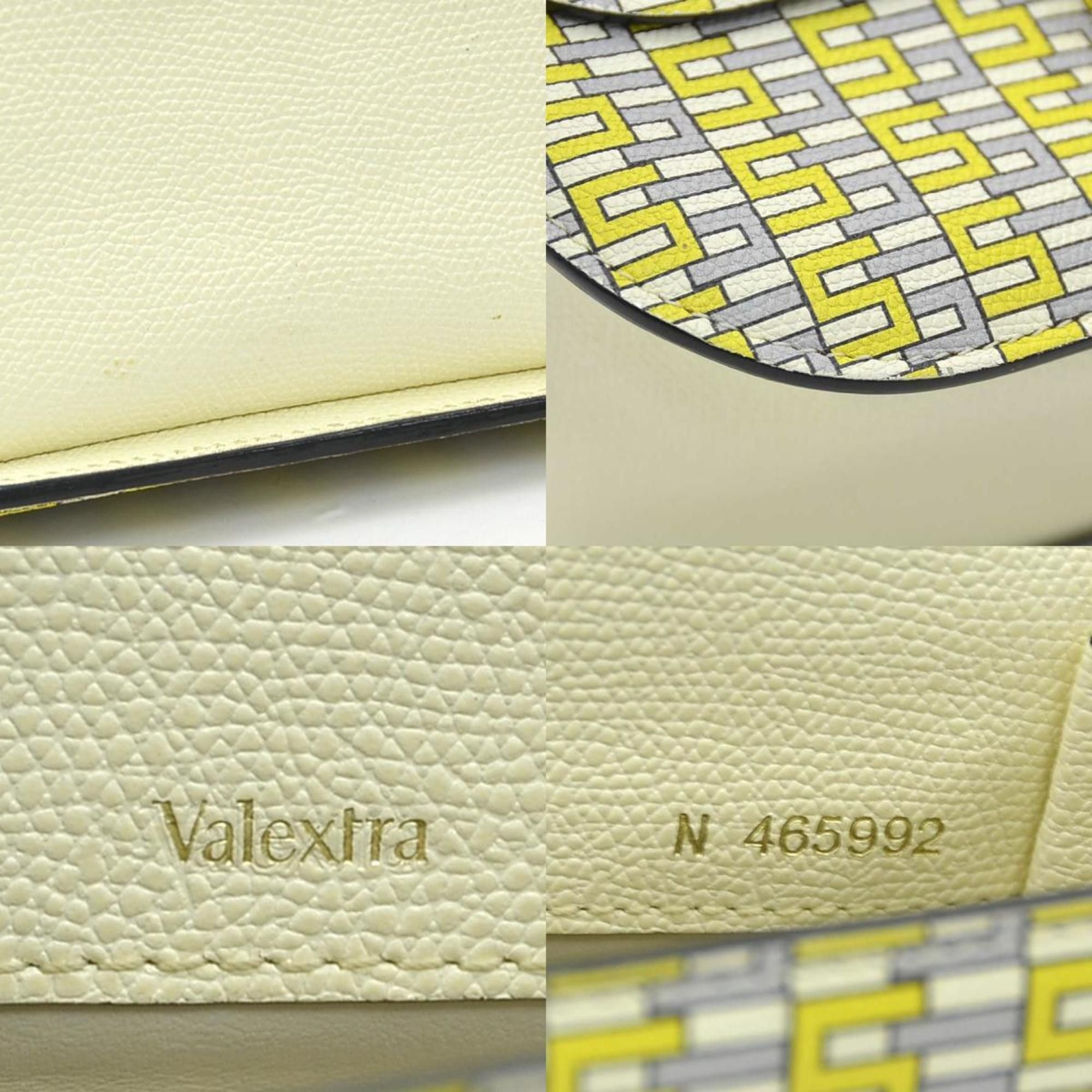 Valextra Valextra Iside Crossbody Leather Handbag/Shoulder Bag in Yellow, Gray, and Ivory, Women's, 90174g Size ONE SIZE - 5 Thumbnail
