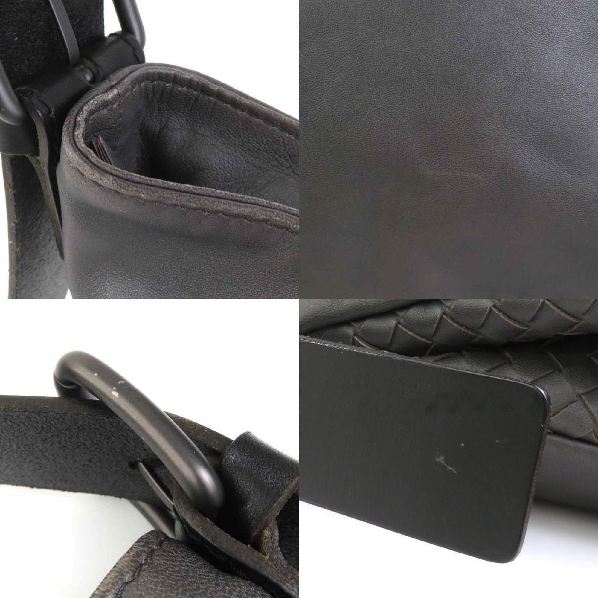 Bottega Veneta Bottega Veneta shoulder bag in grey and black leather, suitable for both men women, 56285g Size ONE SIZE - 4 Thumbnail