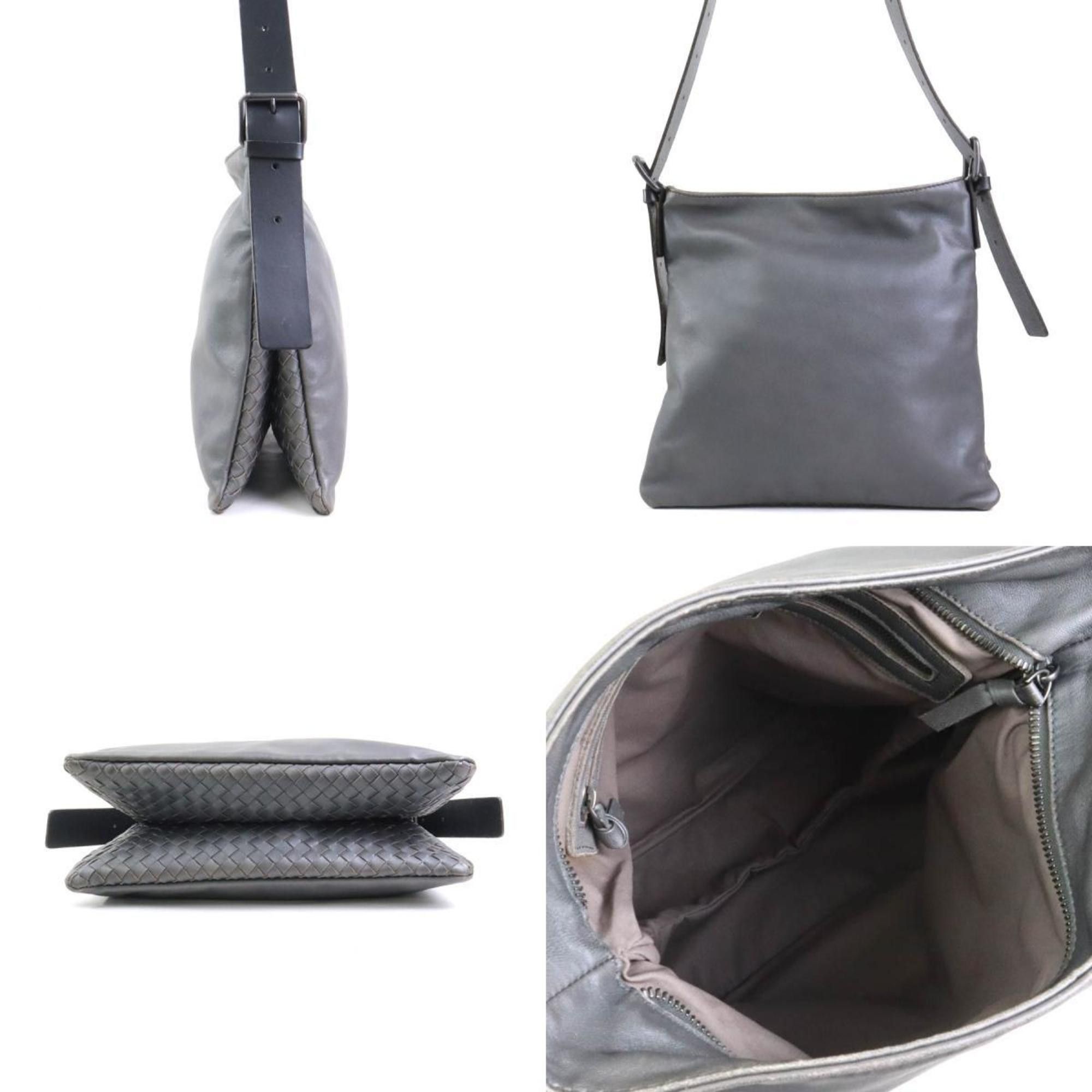 Bottega Veneta Bottega Veneta shoulder bag in grey and black leather, suitable for both men women, 56285g Size ONE SIZE - 2 Thumbnail