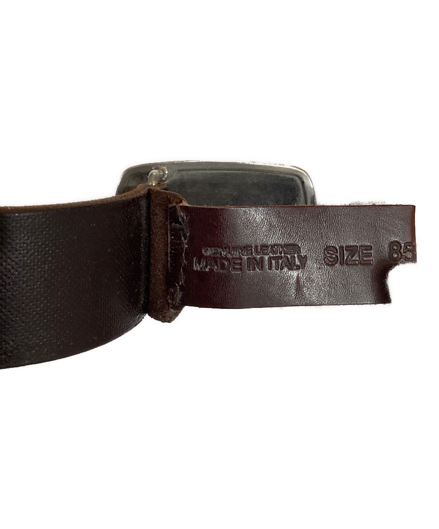 Maison Martin Margiela Studded Leather Belt Brown One Size