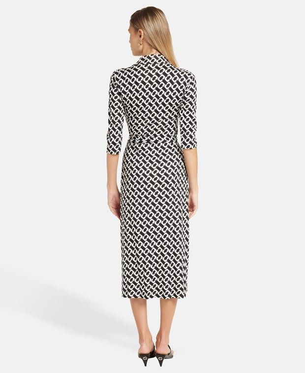 Diane von Furstenberg Silk dress Size XL / US 12-14 / IT 48-50 - 2 Thumbnail