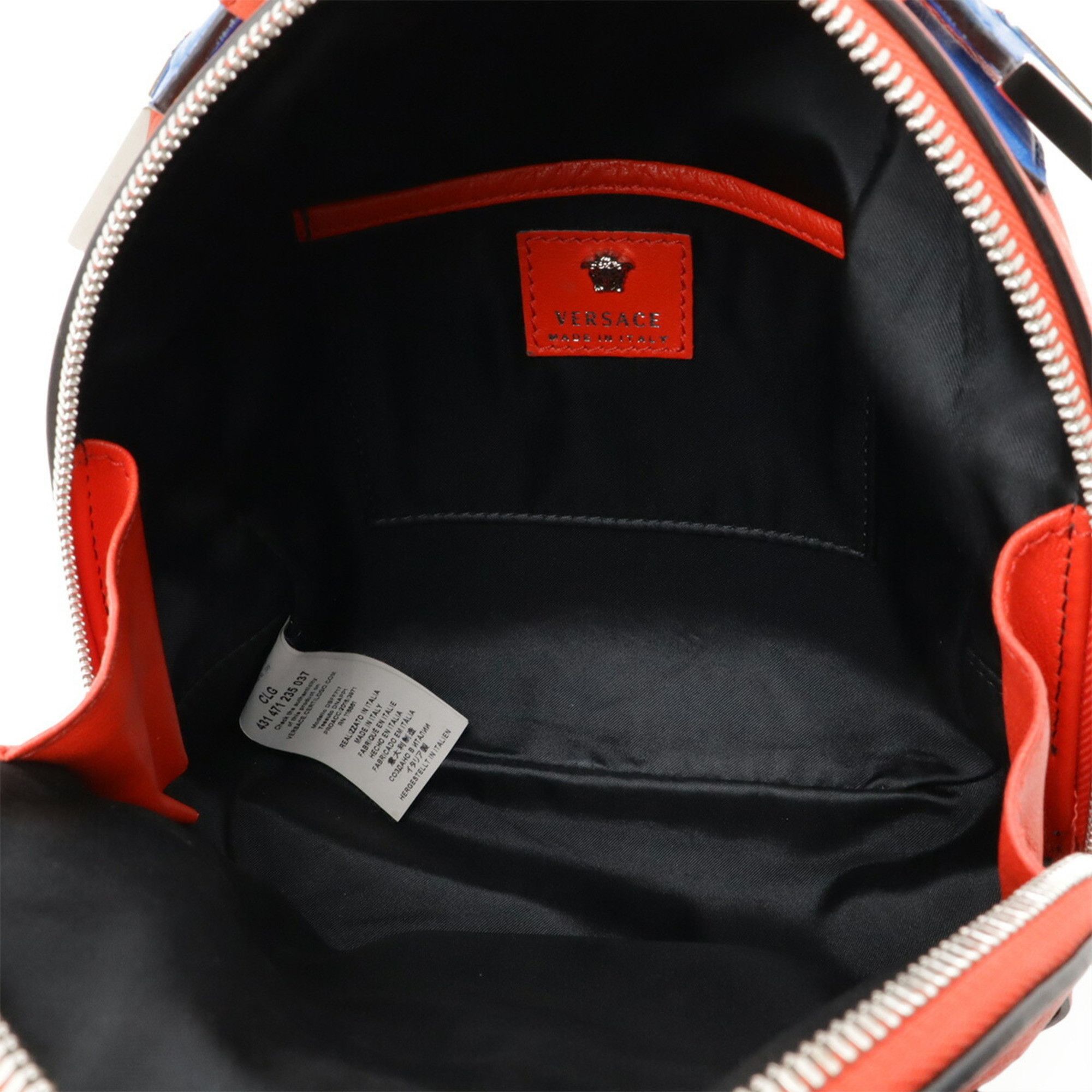 Versace Versace Medusa Backpack Rucksack Mini Leather Red Blue Size ONE SIZE - 8 Thumbnail