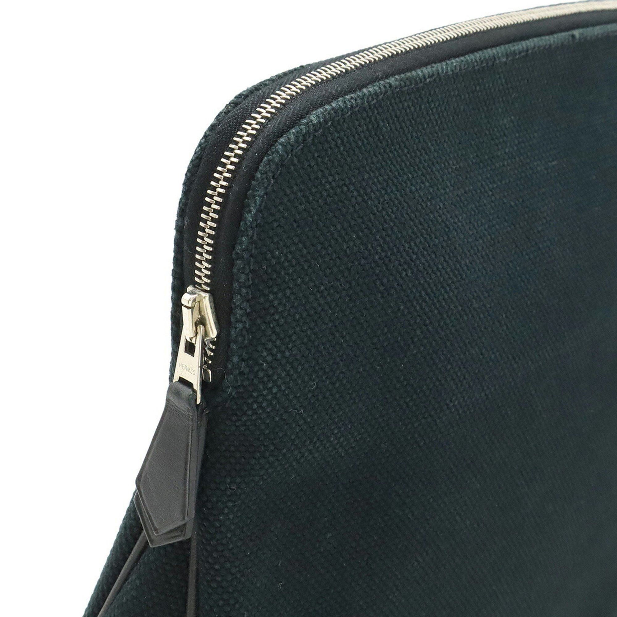 Hermes HERMES Eevoo Pouch, Multi-Pouch, Canvas and Leather, Black, J Stamp Size ONE SIZE - 5 Thumbnail