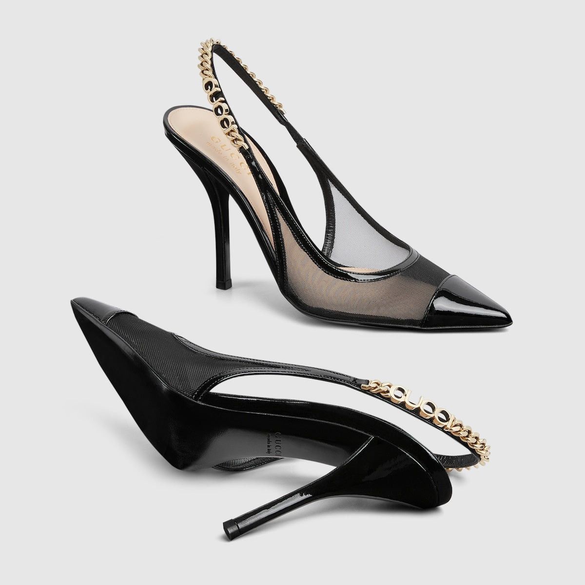 Gucci Gucci Singnoria Slingback Pumps SIZE 39.5 Size ONE SIZE - 4 Thumbnail