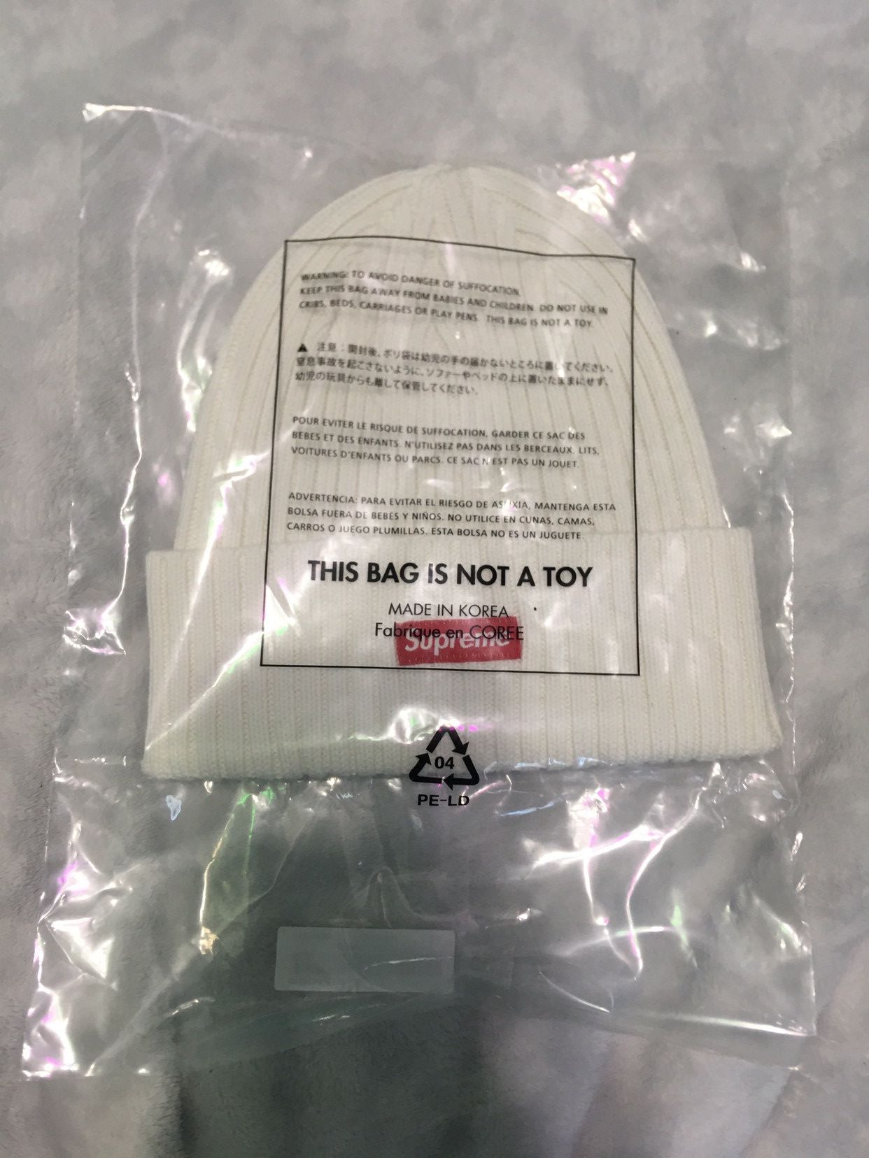 Supreme Supreme overdyed beanie white Size ONE SIZE - 1 Thumbnail