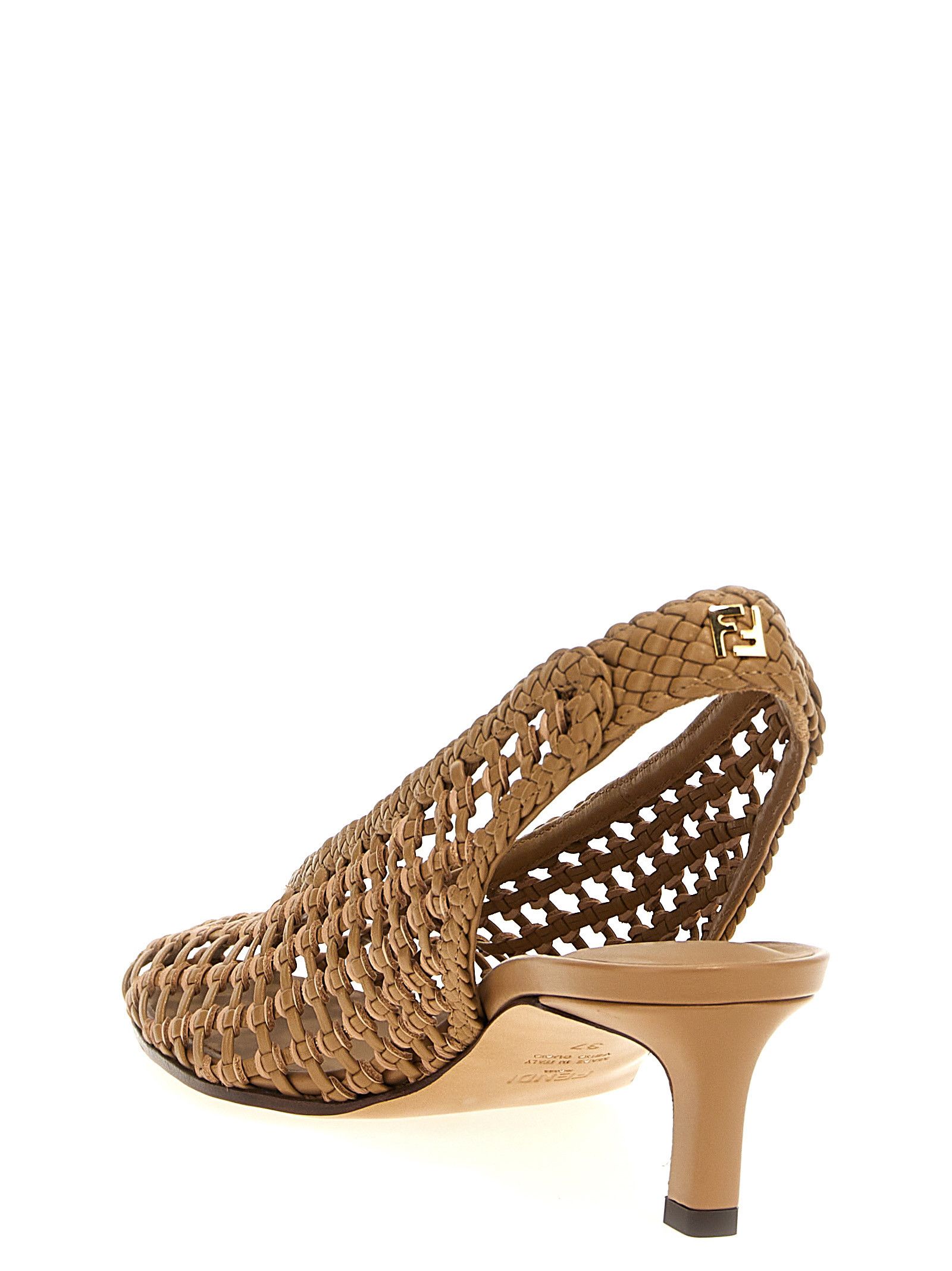 Fendi Braided Slingback Size US 11 / IT 41 - 3 Thumbnail