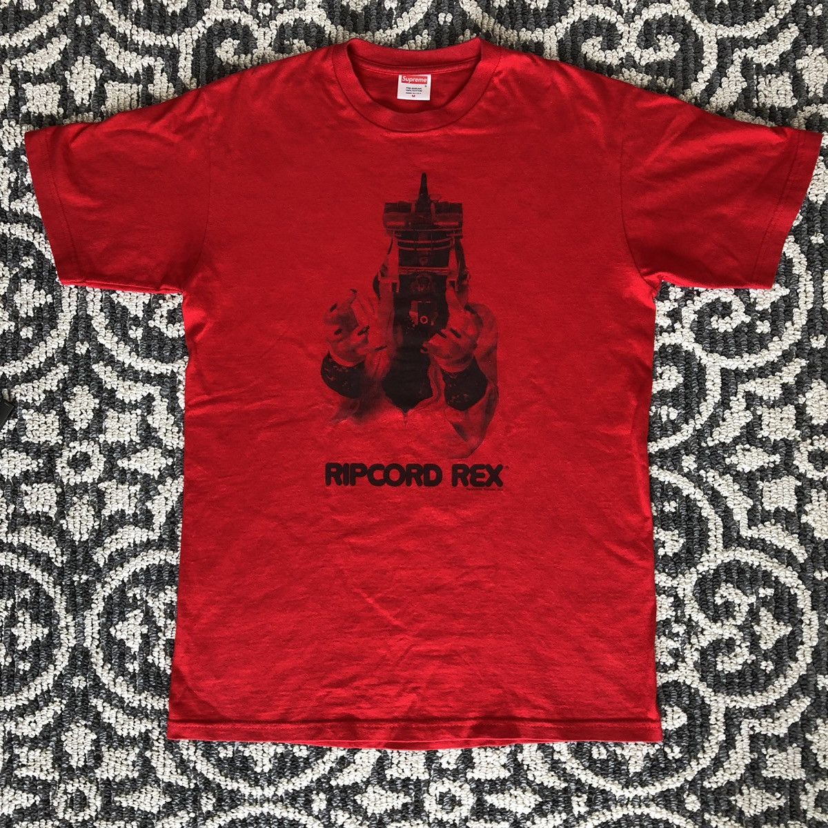 Supreme Supreme 2003 Rammellzee RIPCORD REX Tee Red | Grailed