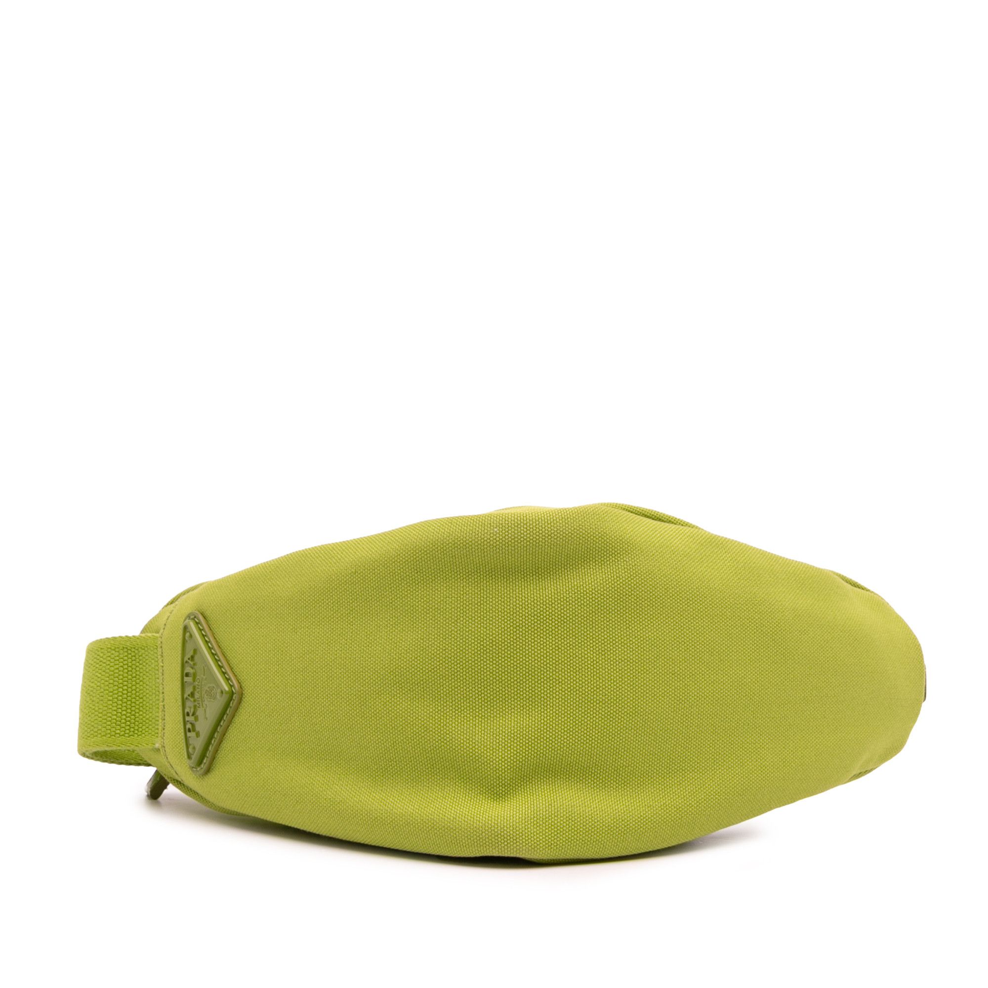 Prada Prada Canvas Canapa Triangle Logo Wristlet Clutch Size ONE SIZE - 3 Thumbnail