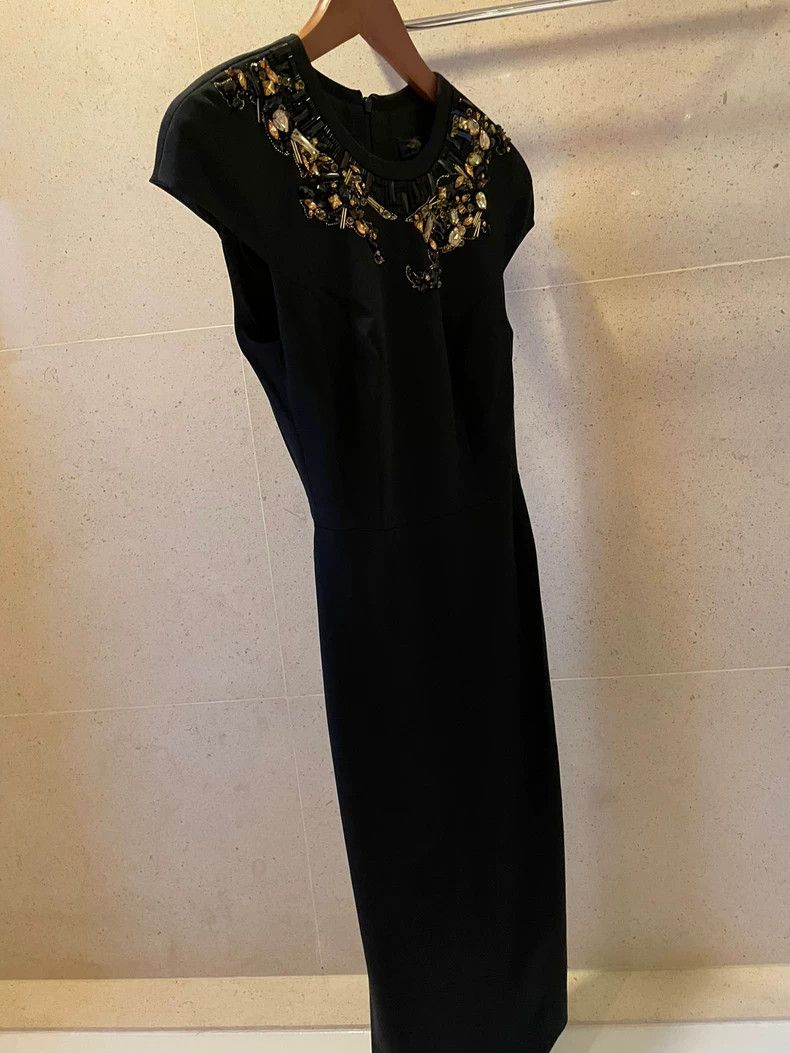 Versace Versace Black Embellished Cocktail Dress - dmc Size US 30 / EU 46 - 2 Thumbnail