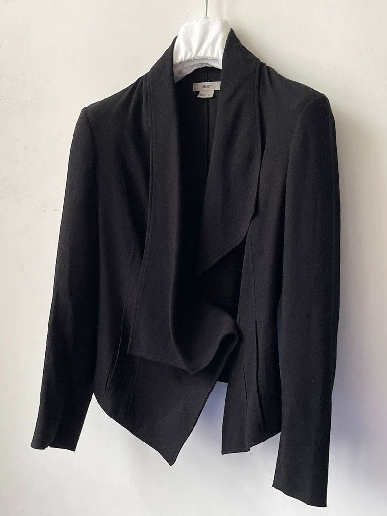Helmut Lang Helmut Lang Asymmetric Collar Silk Blazer - dmc Size US M / EU 48-50 / 2 - 6 Thumbnail
